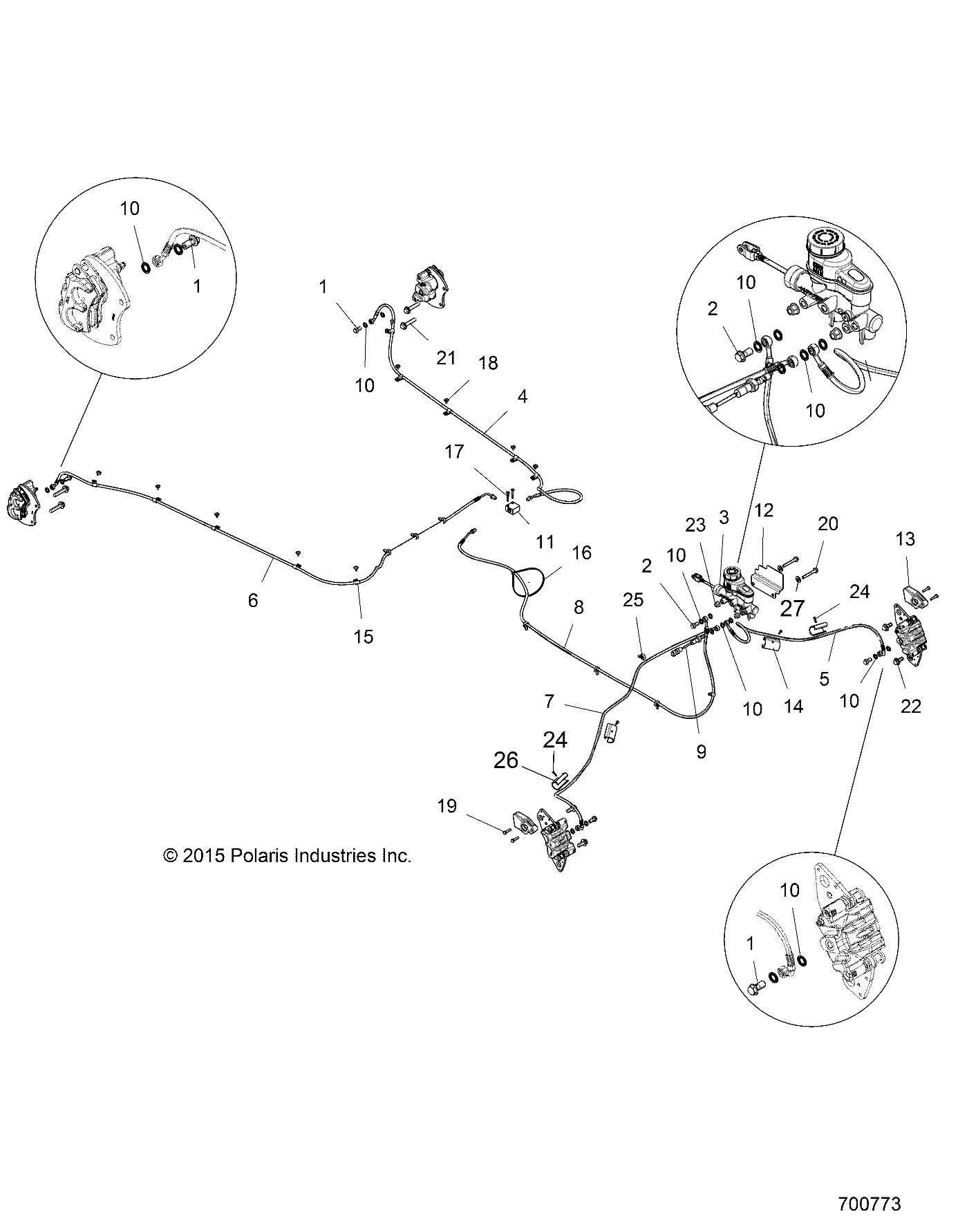 BRAKES, BRAKE LINES AND MASTER CYLINDER - Z16VFE92AE/AH/AS/AW (700773)