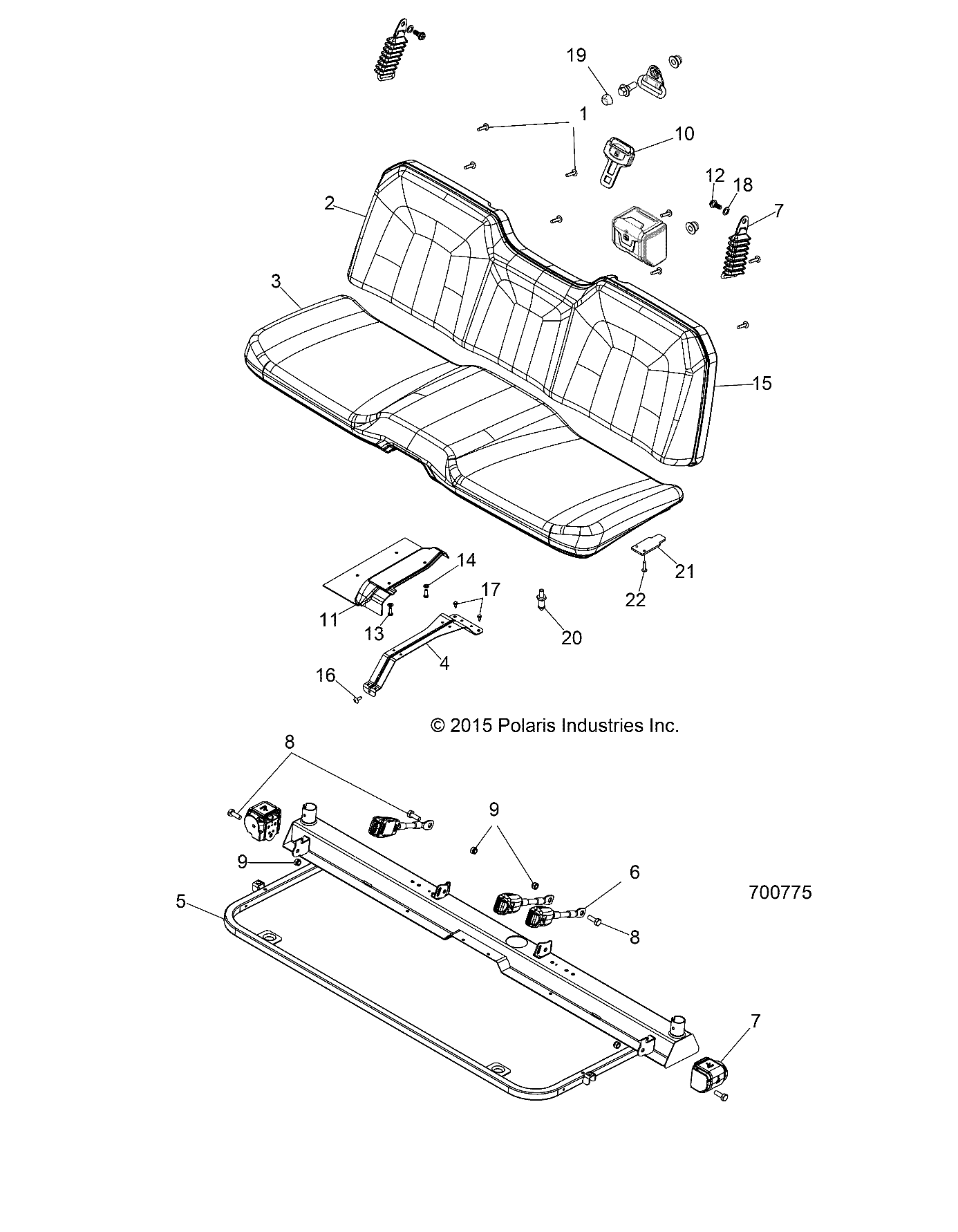 BODY, SEAT and BASE - R16RCA57A1/A4/B1/B4 (700755)