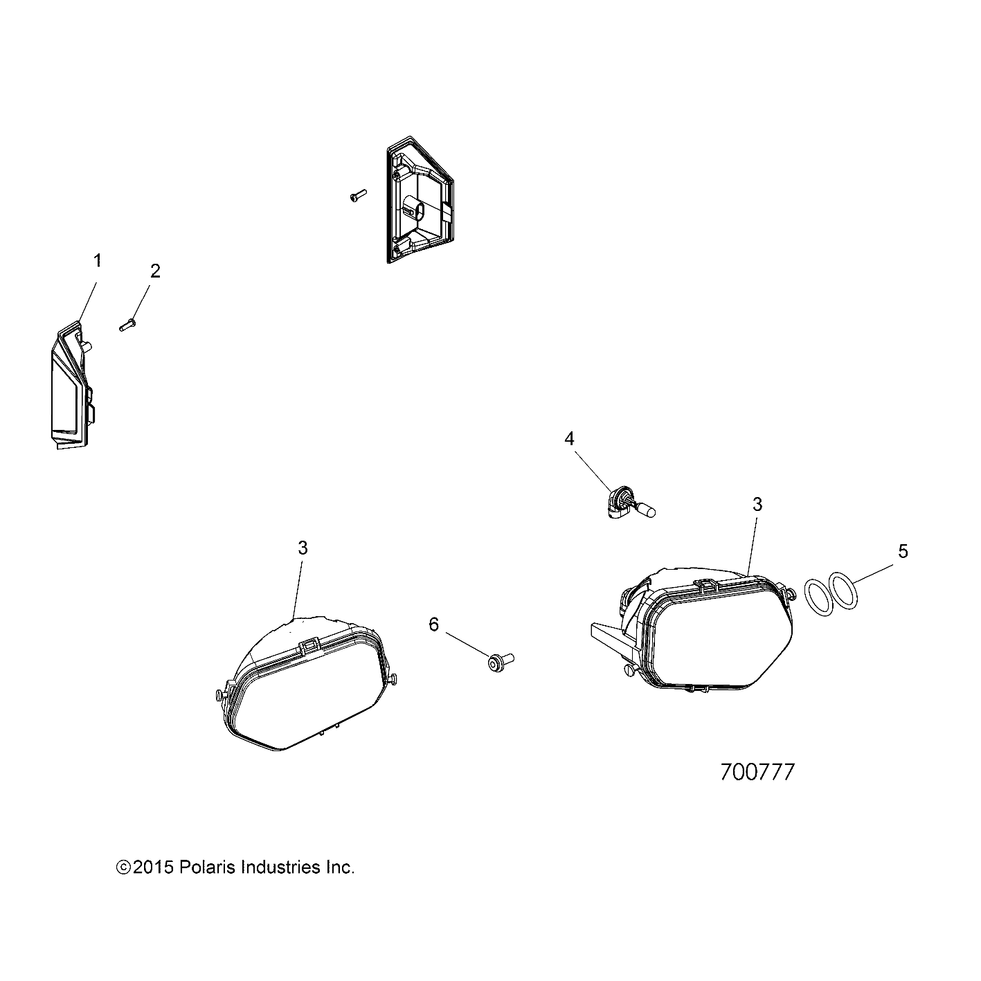 ELECTRICAL, HEADLIGHTS, TAILLIGHTS and BULBS - R19RCA57A1/A4/B1/B4 (700777)