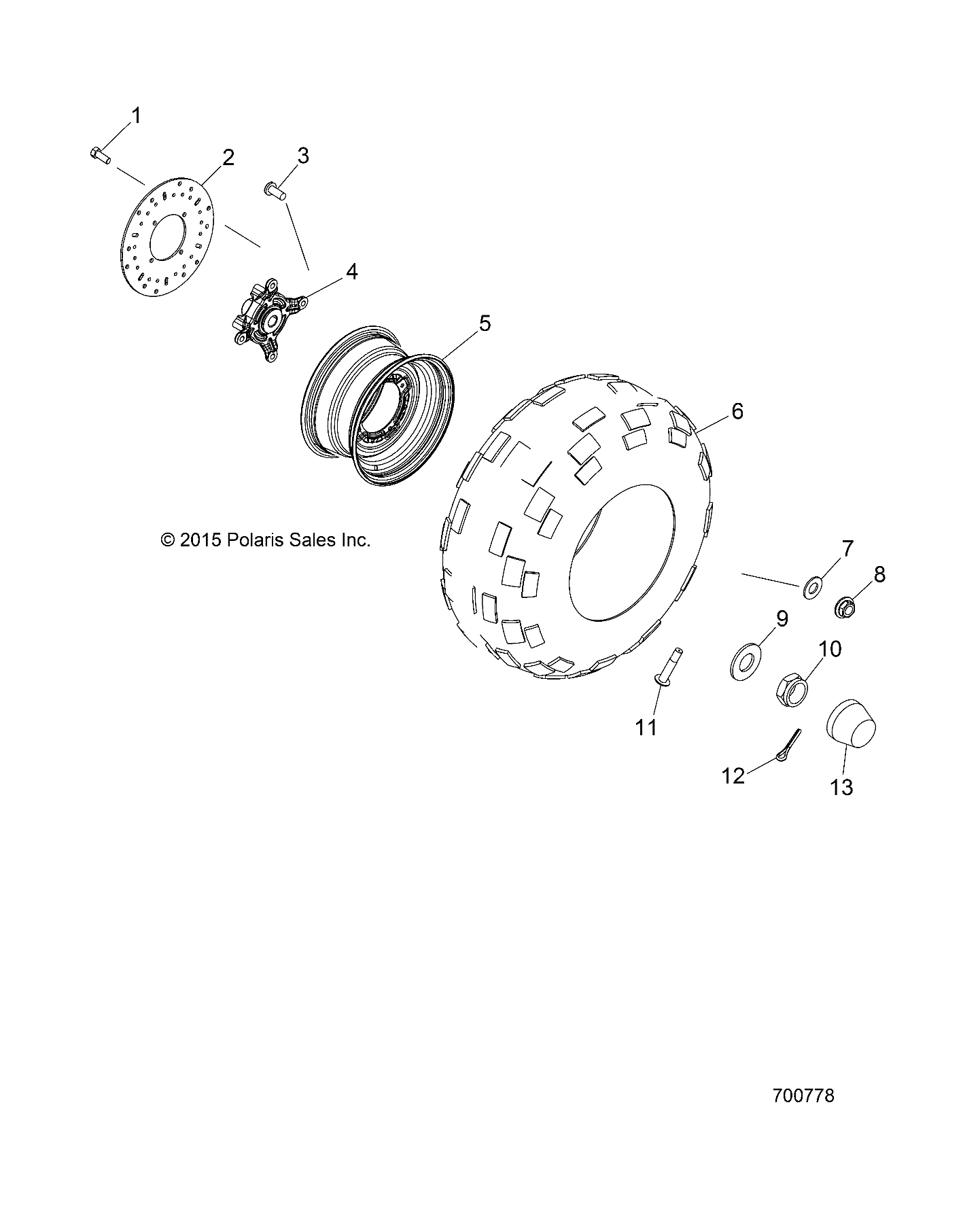 WHEELS, FRONT - R19RCA57A1/A4/B1/B4 (700778)