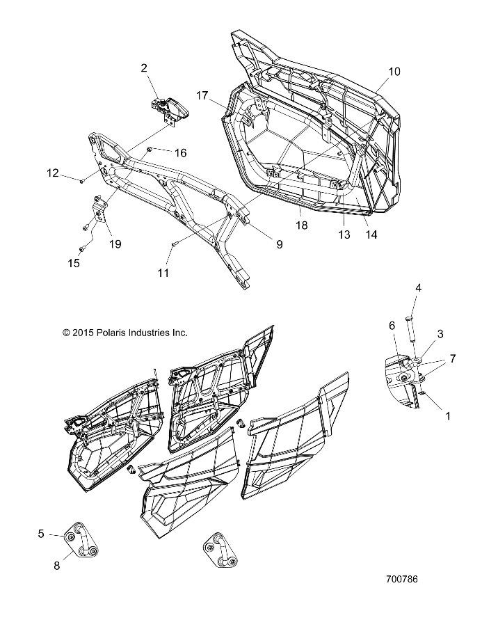 BODY, DOORS, FRONT - Z17VFM99AB (700786)