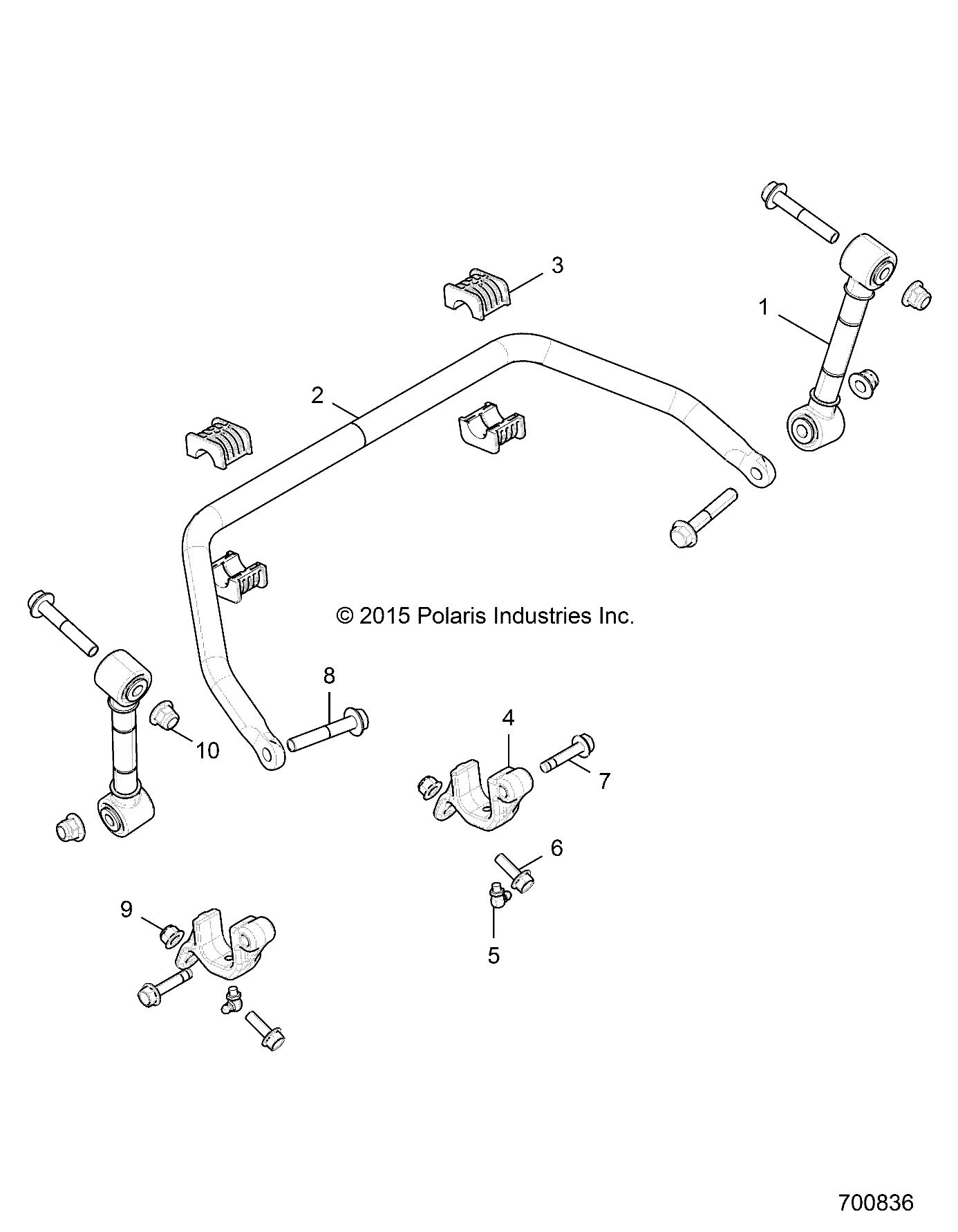 SUSPENSION, STABILIZER BAR, FRONT - Z18VBE99BW (700836)