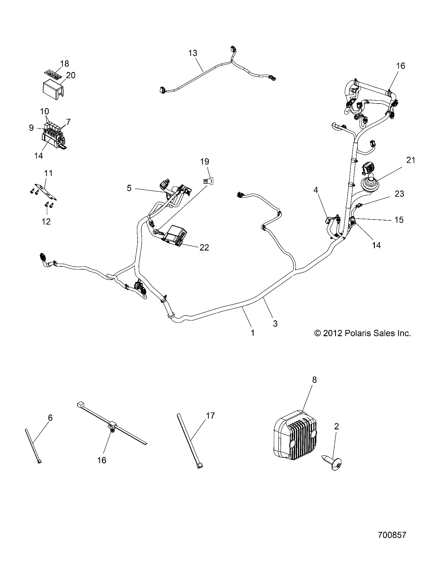 ELECTRICAL, WIRE HARNESS - Z16VHA57A2 (700857)