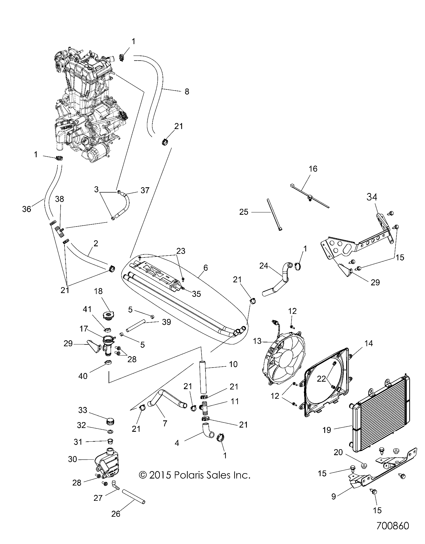 ENGINE, COOLING SYSTEM - Z18VHA57B2 (700860)