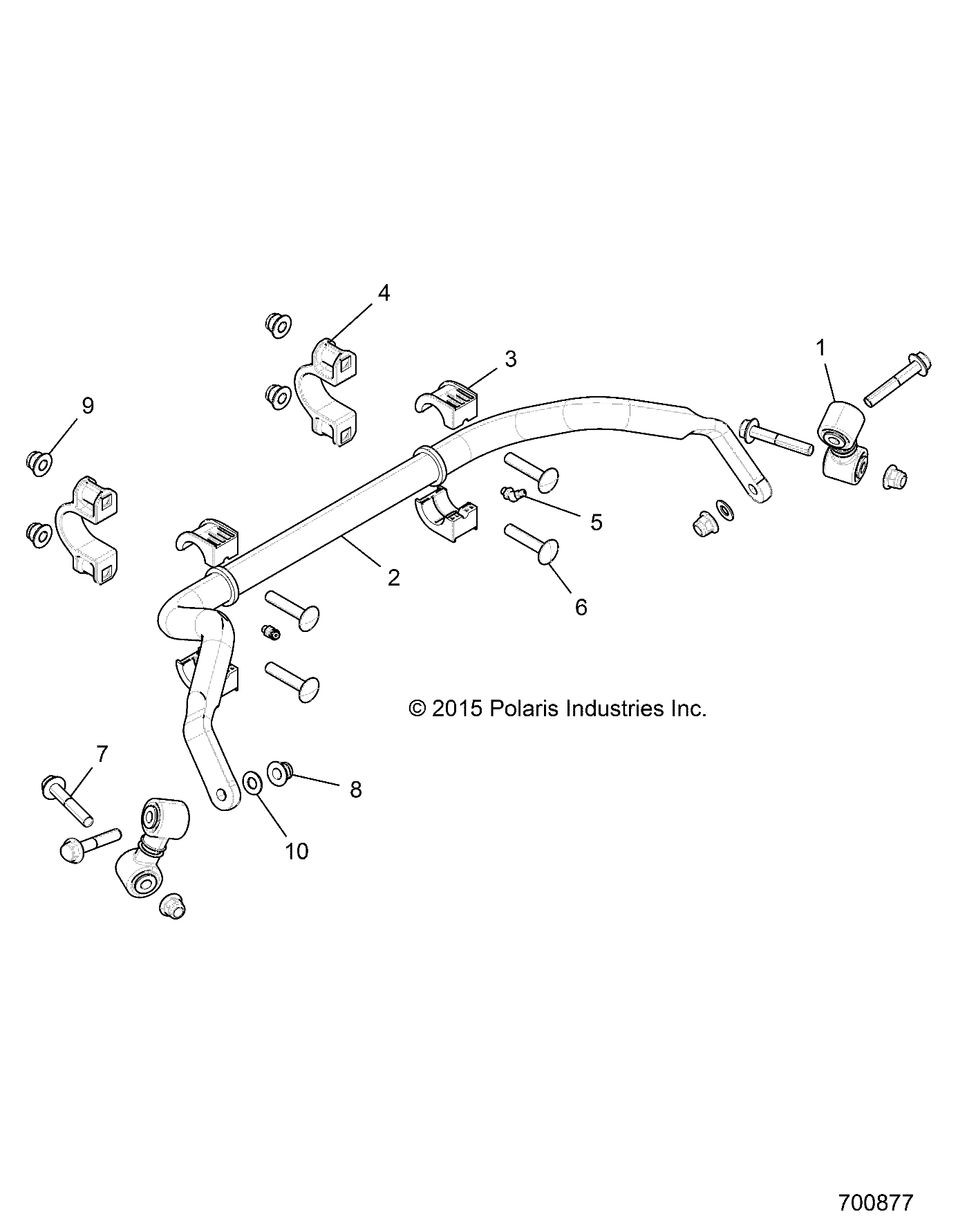 SUSPENSION, STABILIZER BAR, REAR - Z17VBE99AR/AL/AE (700877)