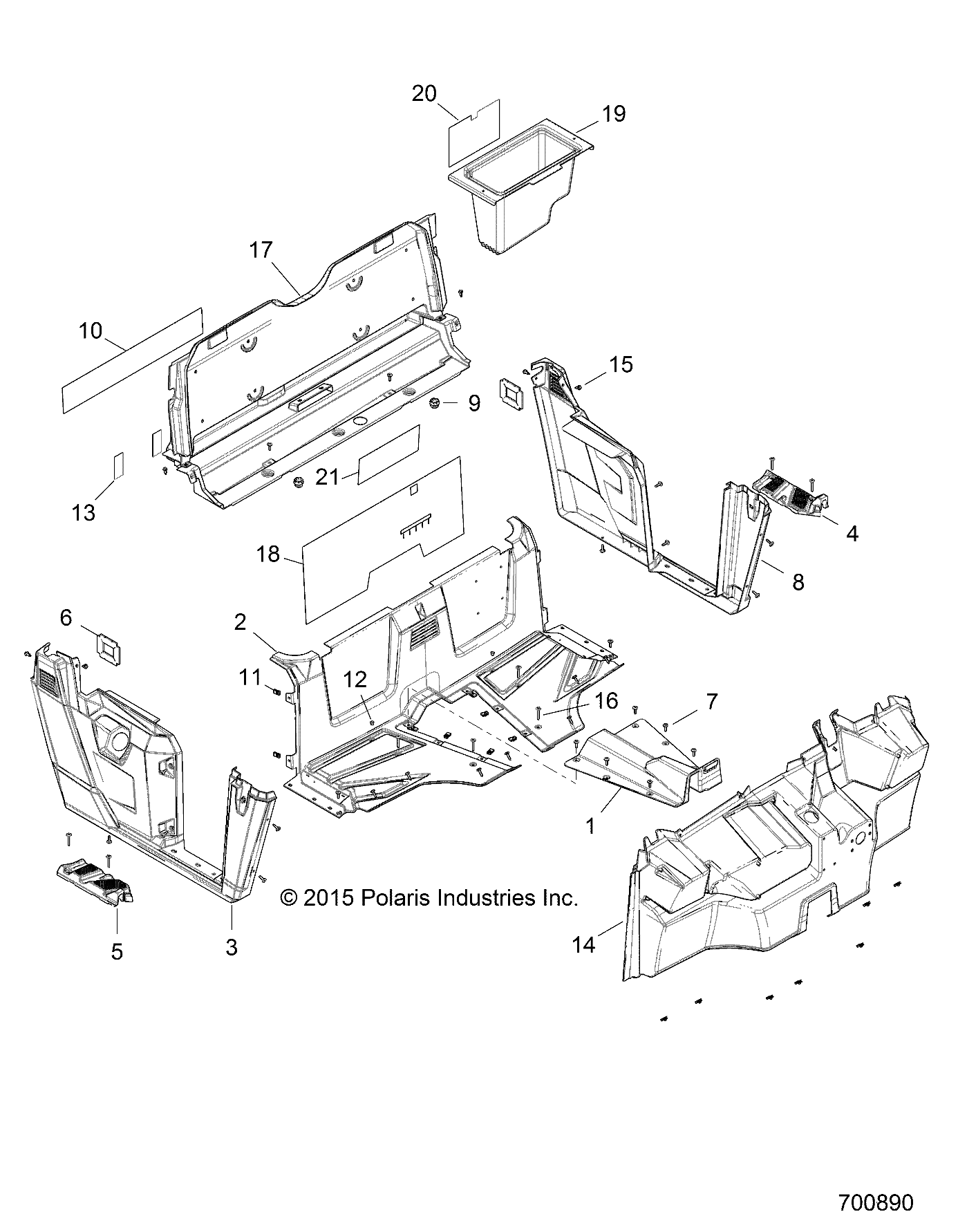 BODY, FLOOR and FENDERS - R17RMA57A1/A9/E57AK (700890)