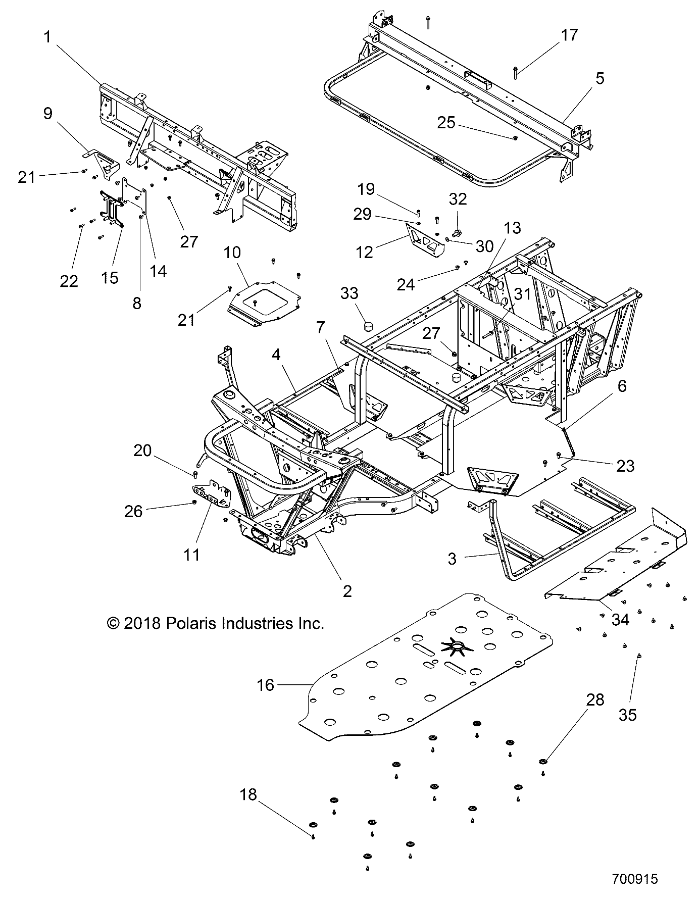 CHASSIS, FRAME - R18RMAL4G9 (700692)