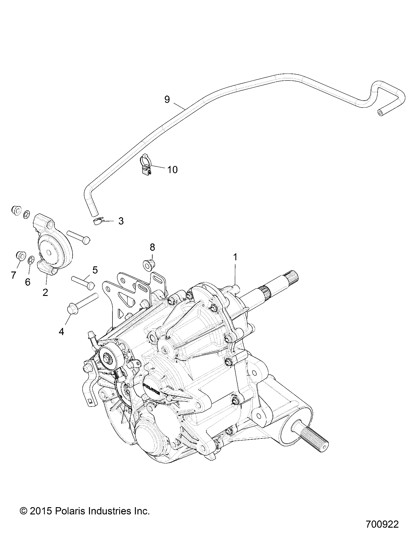 DRIVE TRAIN, MAIN GEARCASE MOUNTING - Z17VCE87AB/AK/AM (700922)