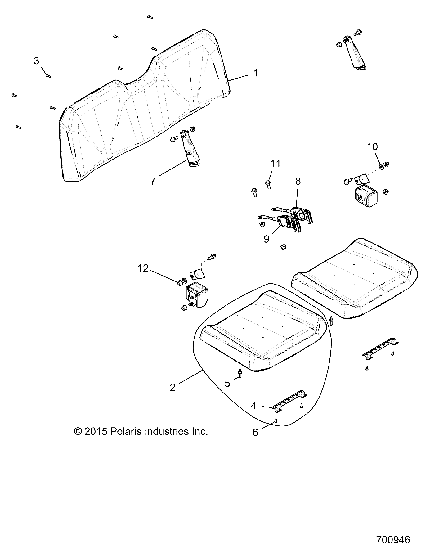 BODY, SEAT - R16RMH57AR (700946)