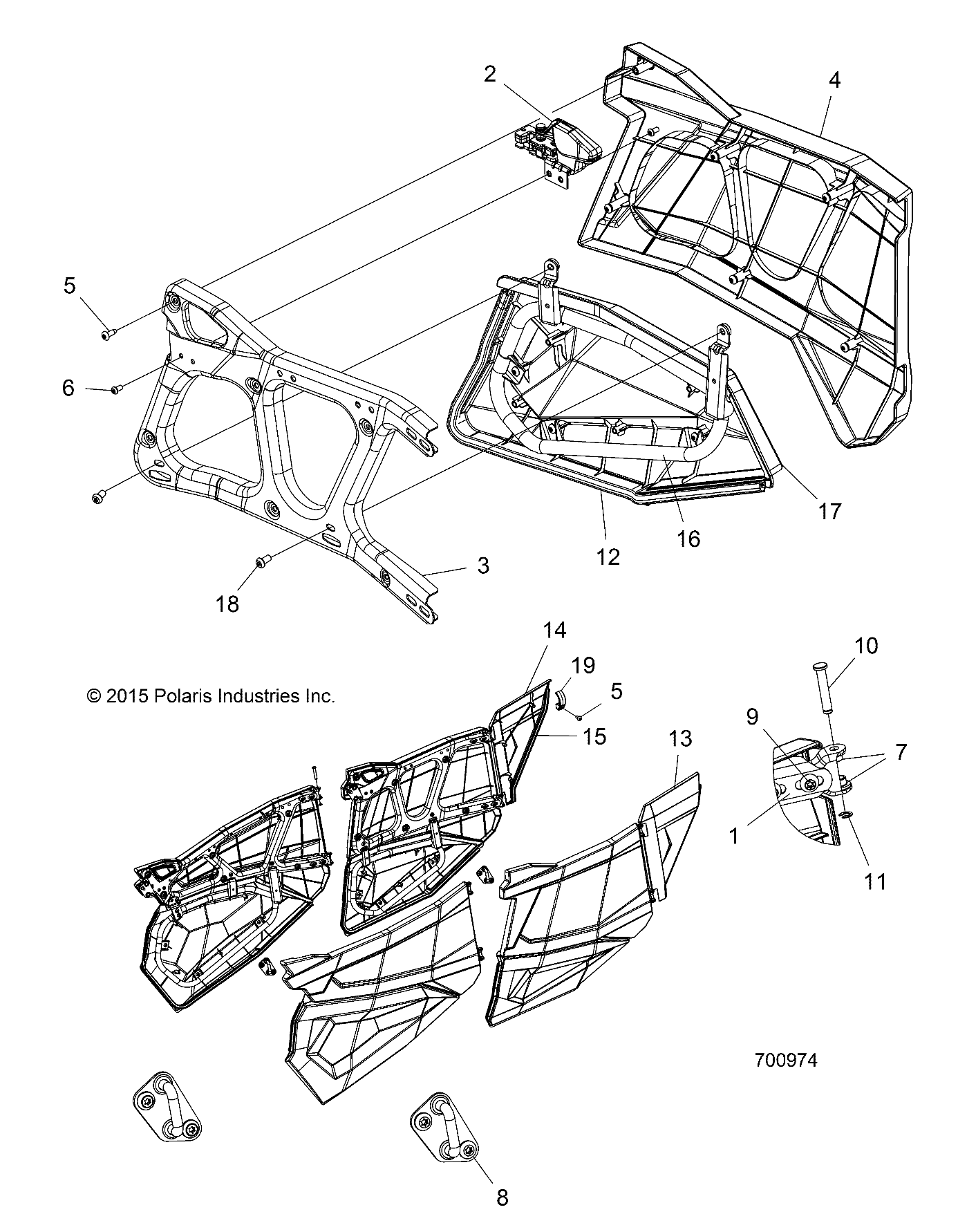 BODY, DOORS, REAR - Z16VFE99AF/AS/AM/M99AM (700974)