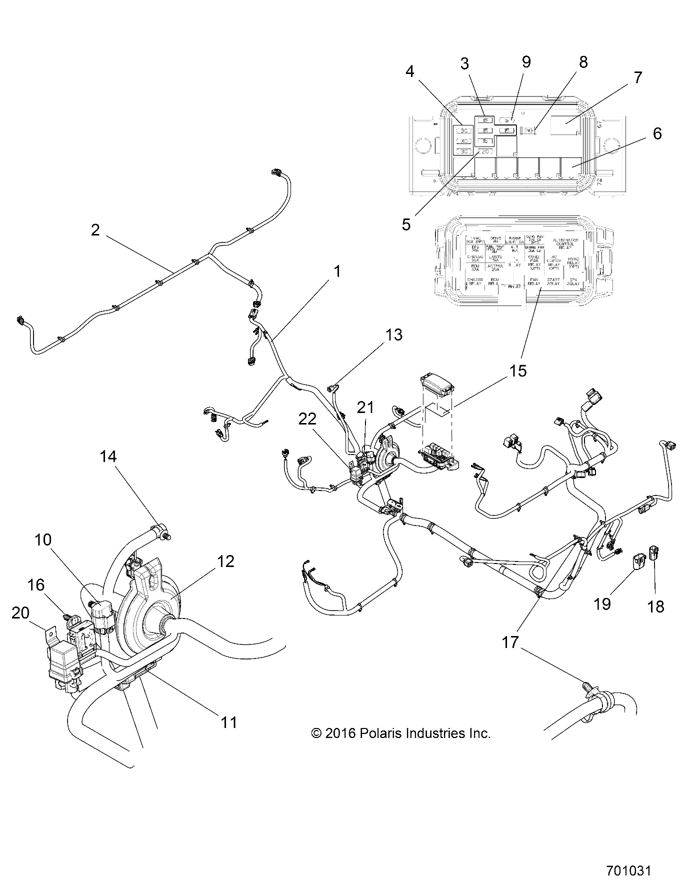 ELECTRICAL, HARNESSES - R15RUAD1AA (701031)