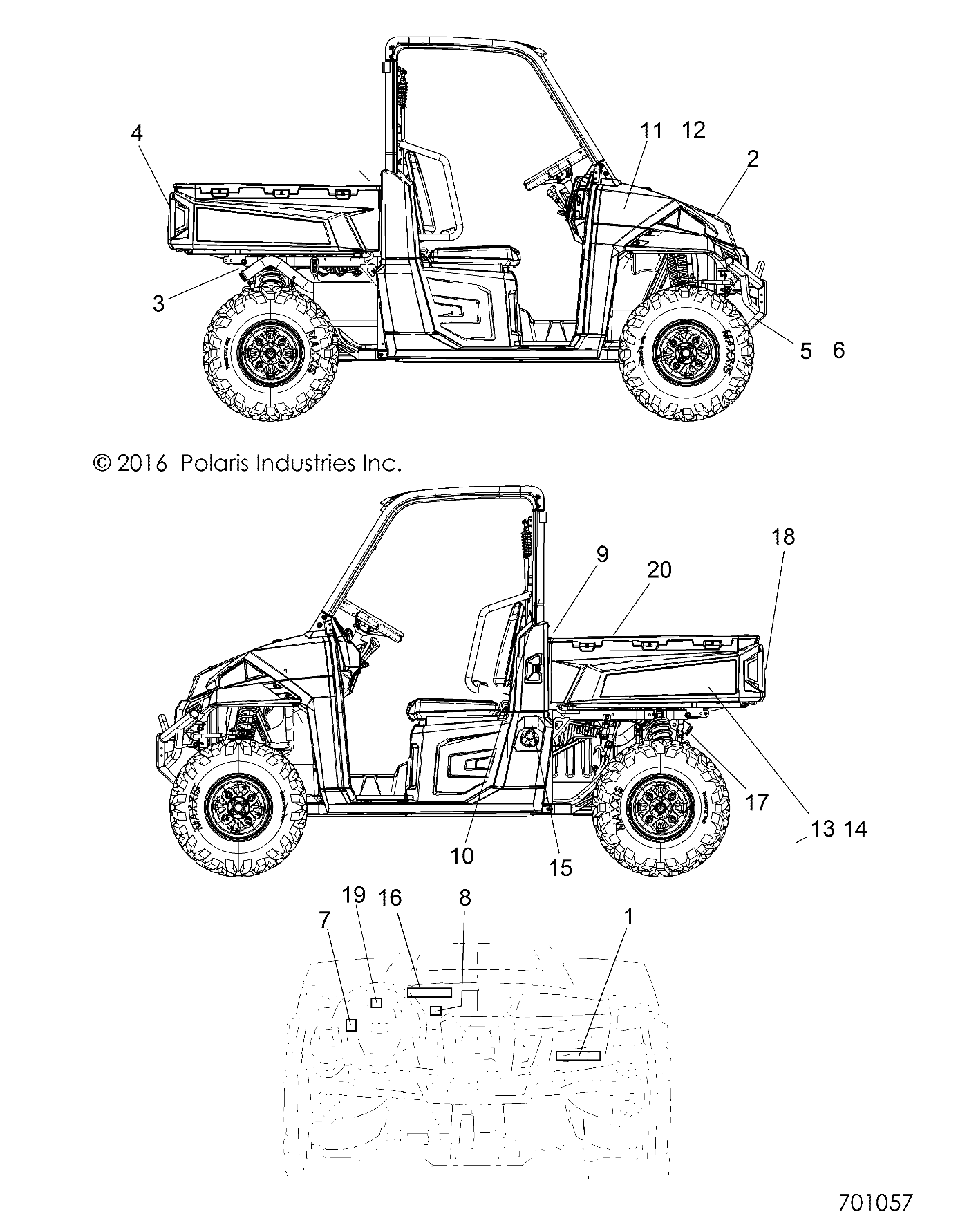 BODY, DECALS - R17RTAD1A1/ED1N1 (701057)