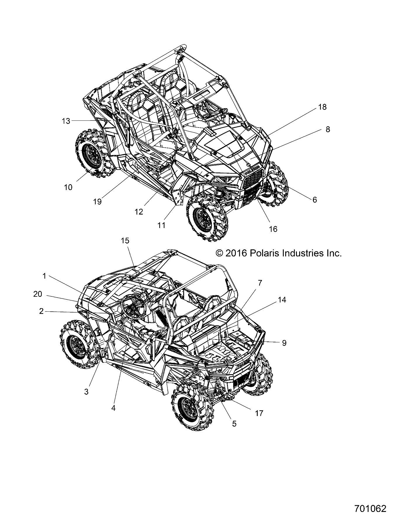 BODY, DECALS - Z17VA/E/X87 ALL OPTIONS (701062)