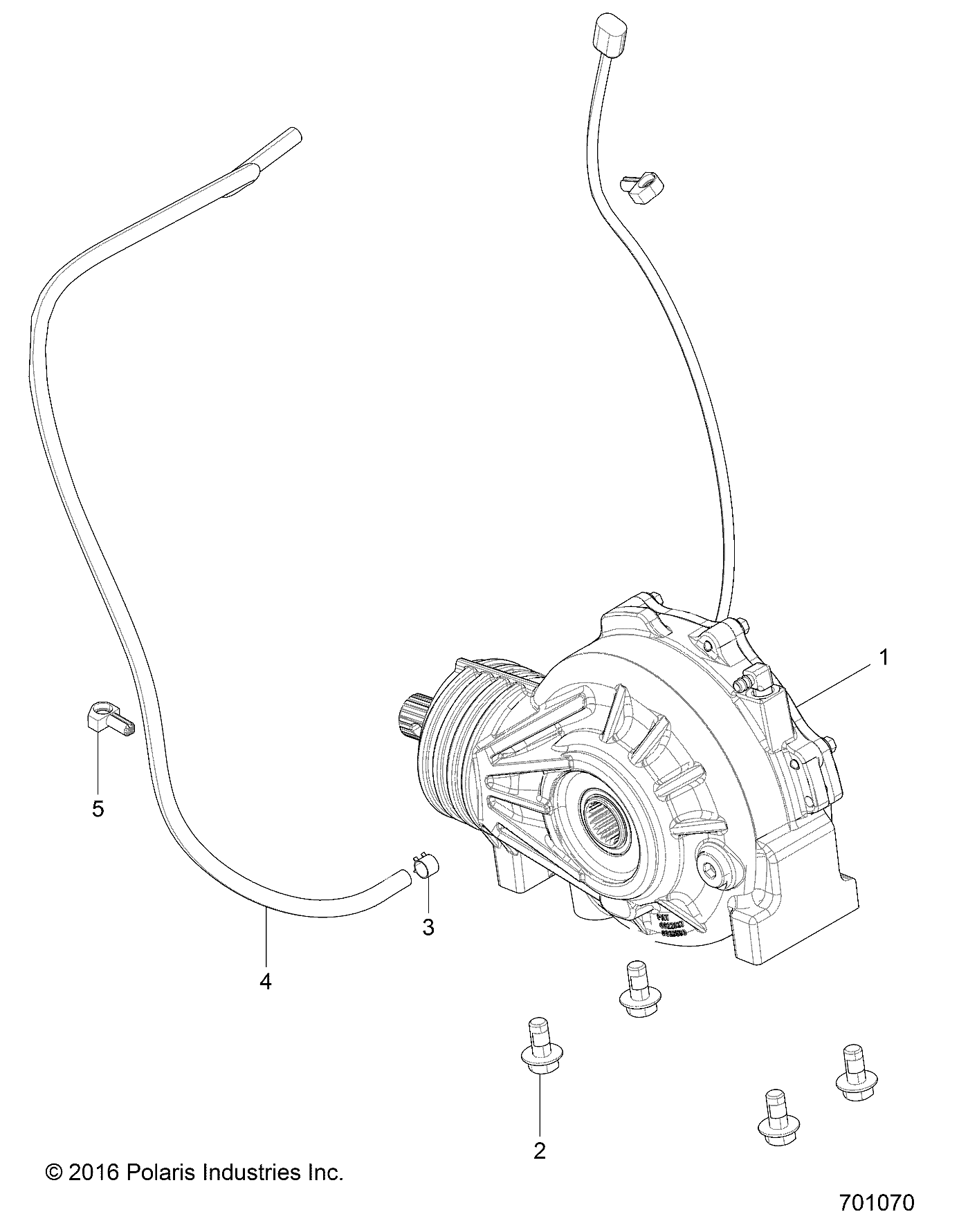 DRIVE TRAIN, FRONT GEARCASE MOUNTING - Z17VAE87NK (701070)