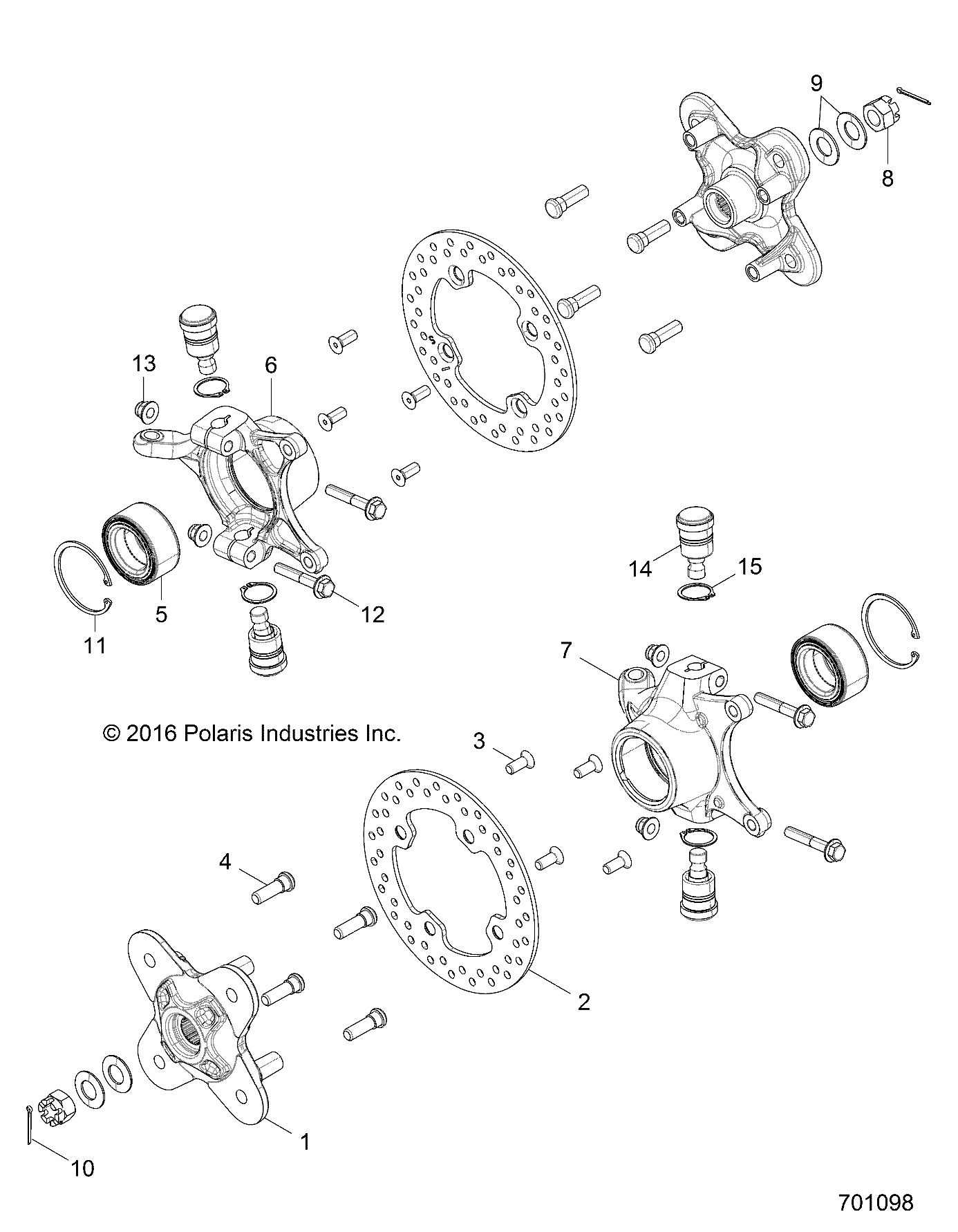 SUSPENSION, FRONT CARRIER - Z17VCE87AB/AK/AM (701098)