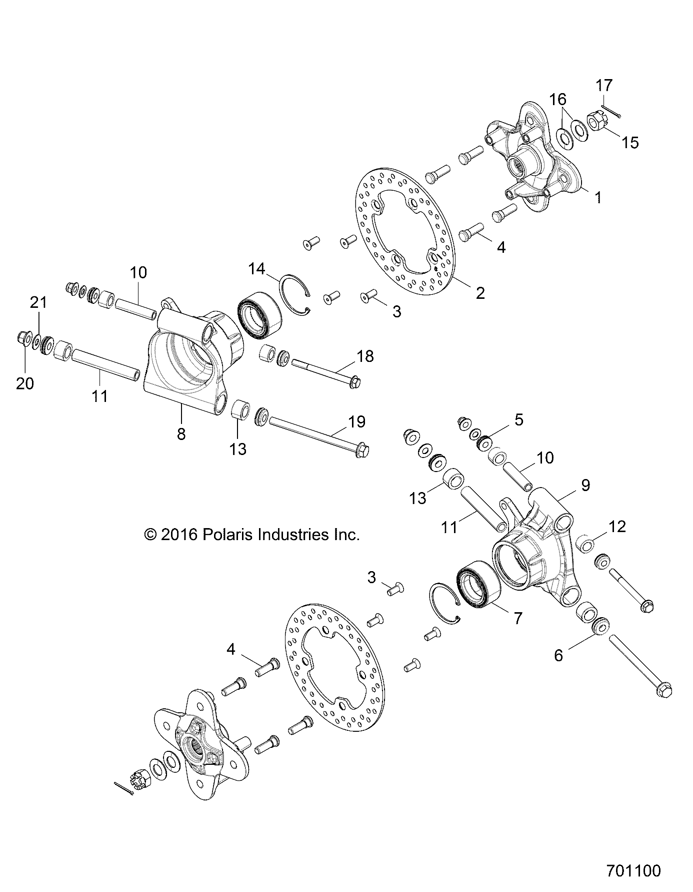 SUSPENSION, REAR CARRIER - Z17VA/E/X87 ALL OPTIONS (701100)