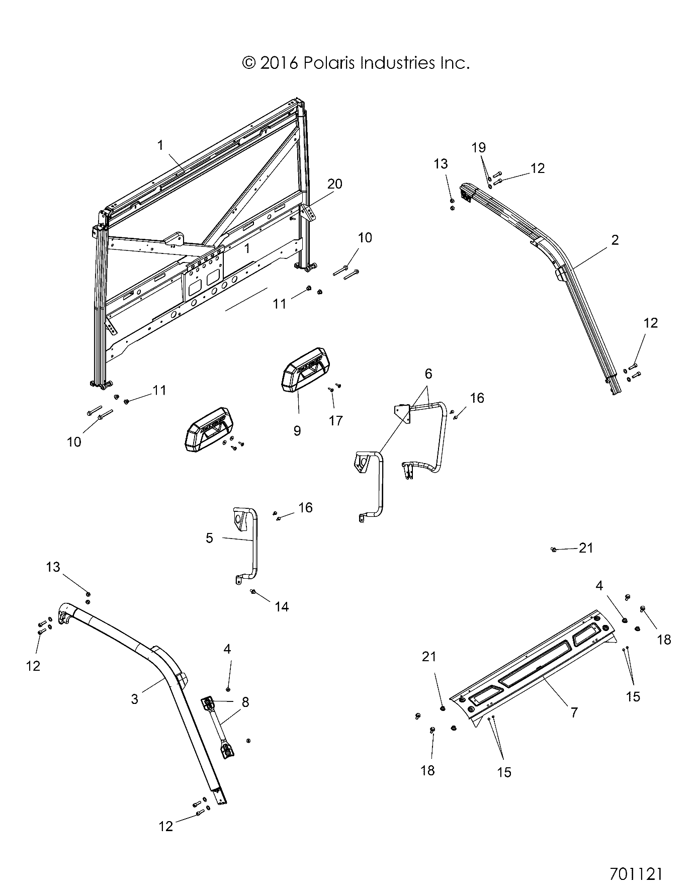 CHASSIS, CAB FRAME - R19RT_87 ALL OPTIONS (701121)