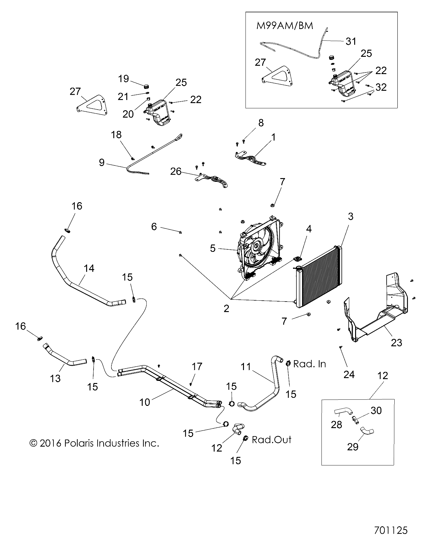 ENGINE, COOLING SYSTEM - R17RT_99 ALL OPTIONS (701125)