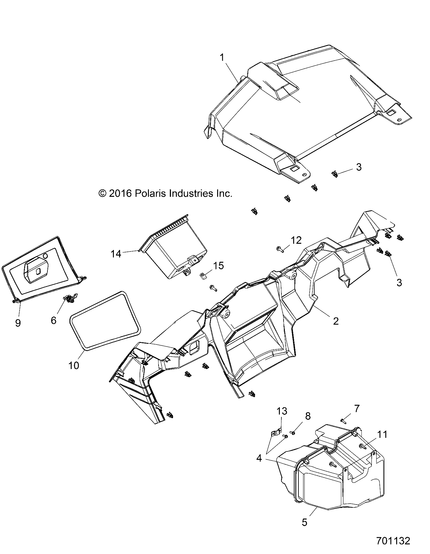 BODY, DASH AND GLOVEBOX - Z18VBE87F2/S87C2/CU (701132)