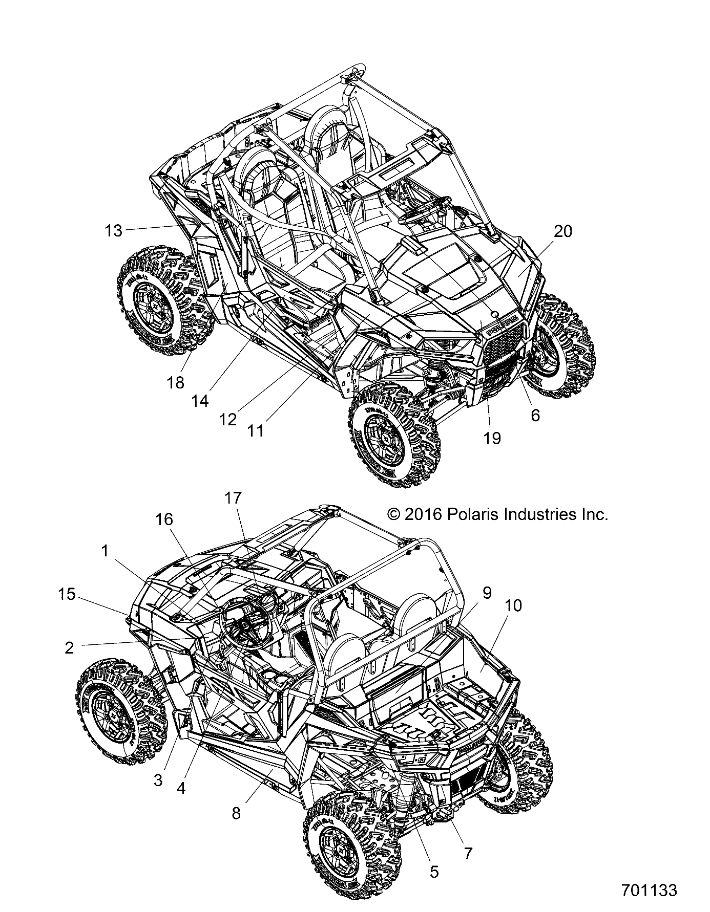 BODY, DECALS - Z17VBA87A2/E87AB/AK/AM/LK (701133)