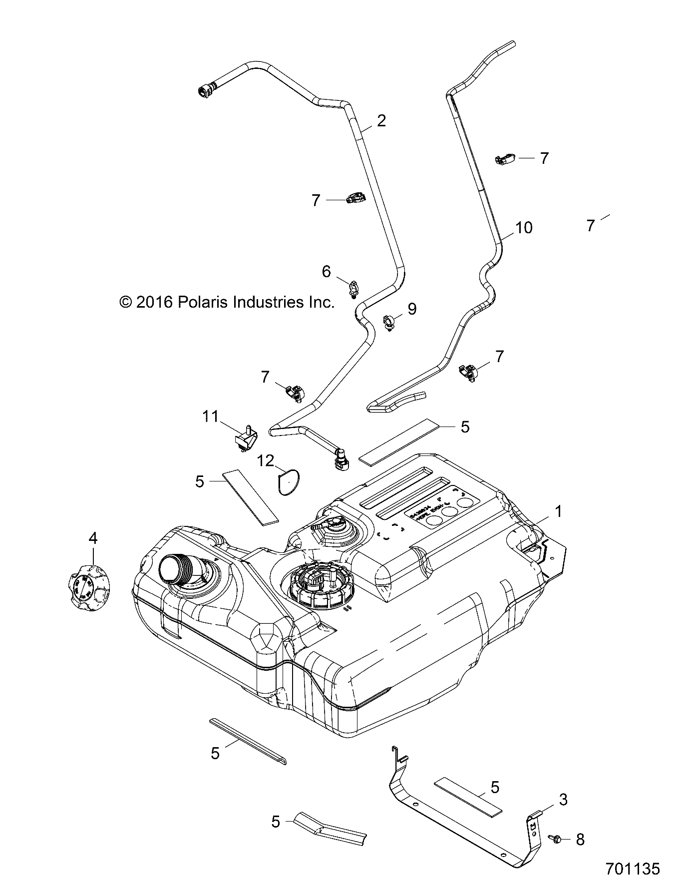 BODY, FUEL TANK - Z17VBE87N2 (701135)