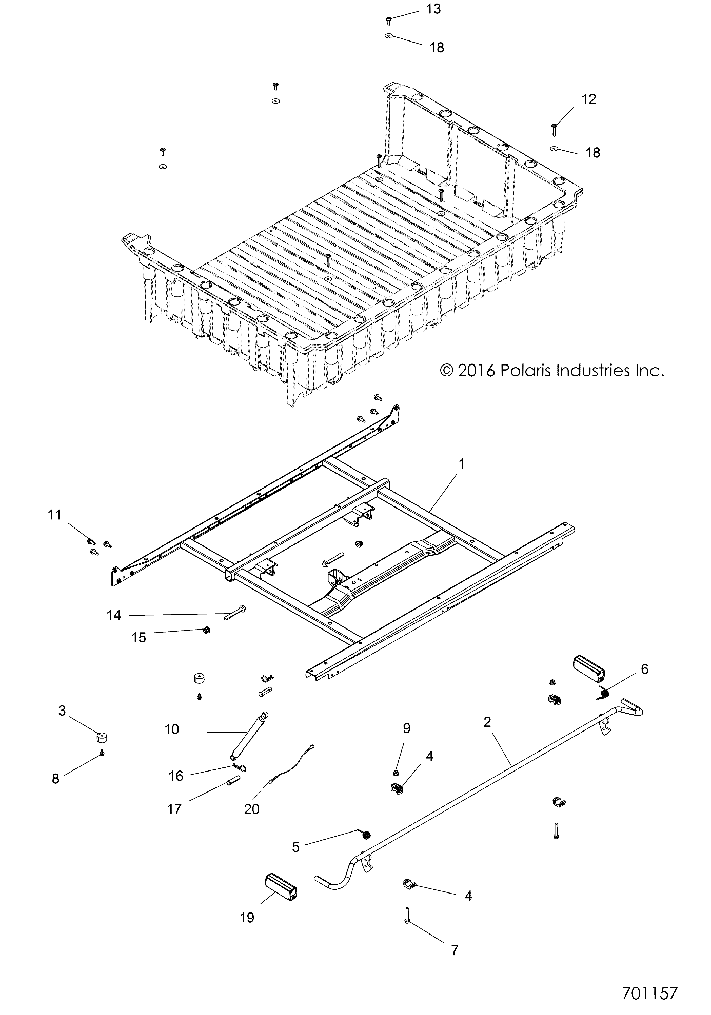 BODY, BOX MOUNTING and LATCH - R19RVA87A1/B1/EA9/AH/B9/BH (701157)