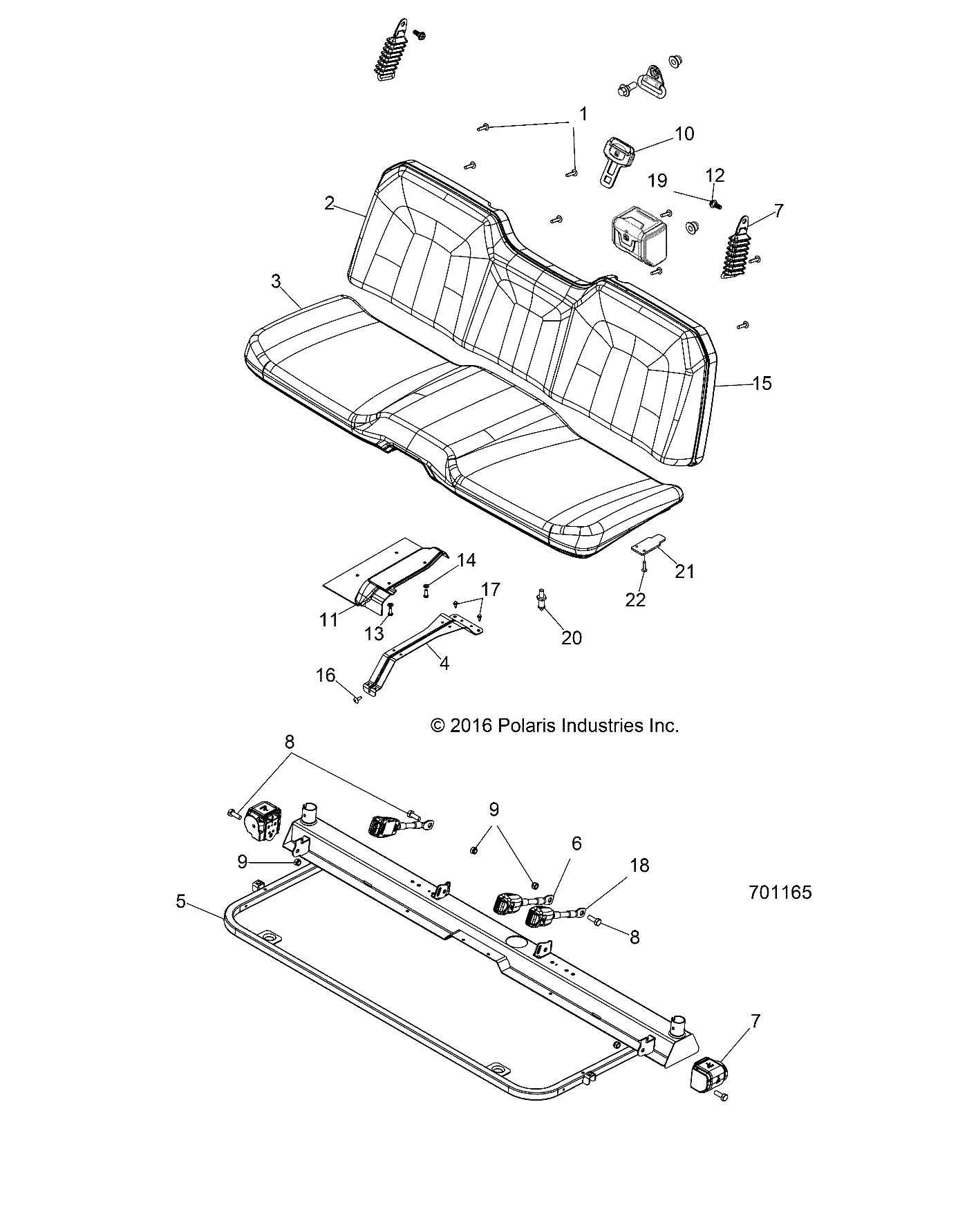 BODY, SEAT and BASE - R17RCA57A1/B1/A4/B4 (701165)