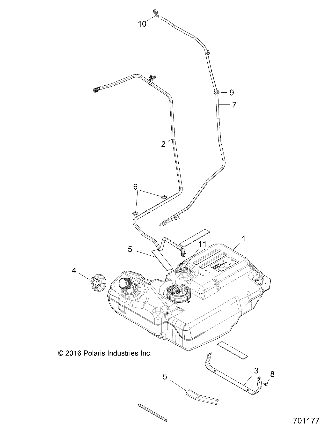 BODY, FUEL TANK - Z18VDE99FK/S99CK/FK (701177)