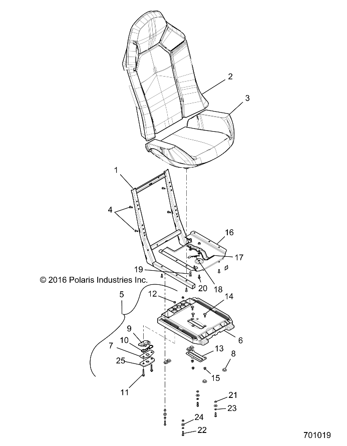 BODY, SEAT ASM. AND SLIDER - Z20S1E99AG/AK/BG/BK (701178)