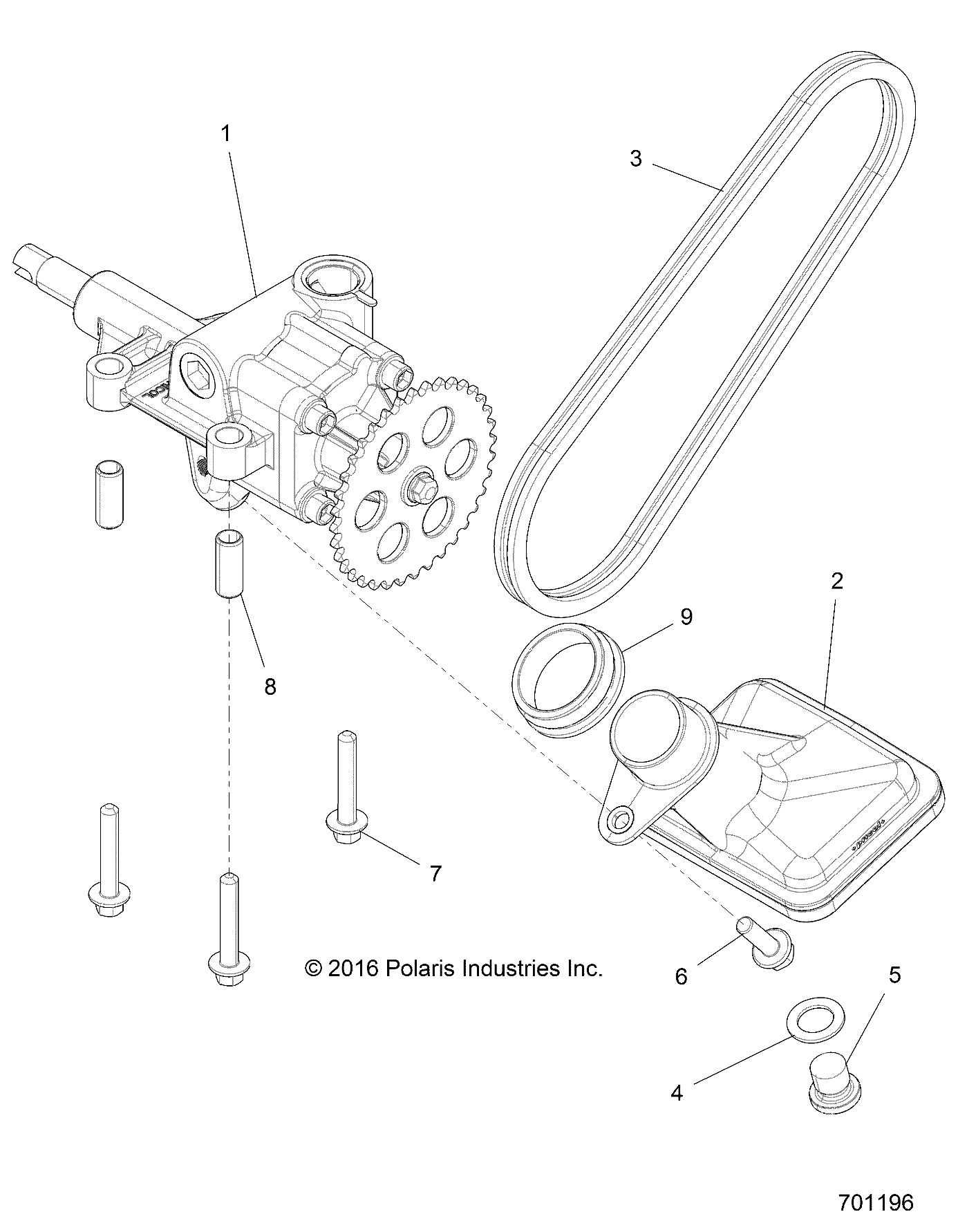 ENGINE, OIL PUMP - Z18VFE99AK/AJ/AW/BK/BJ/BW/LW/K99AK/BK/M99AL (701196)