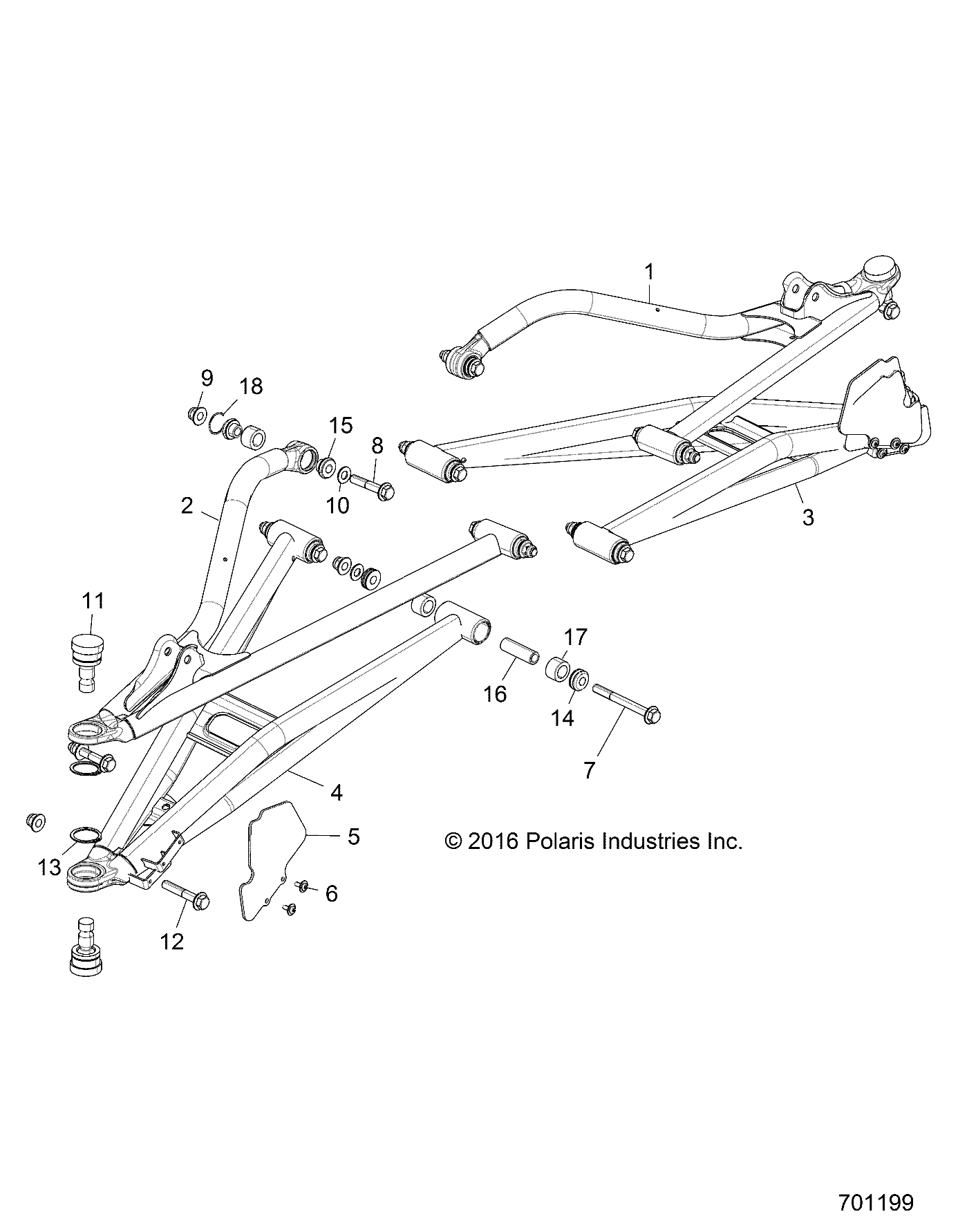 SUSPENSION, FRONT CONTROL ARMS - Z17VFE99AM/AW/LW/AP/M99AB (701199)