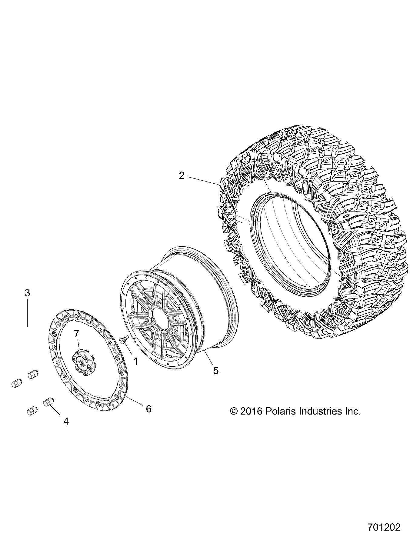 WHEELS, REAR - Z17VDR99AZ (701202)