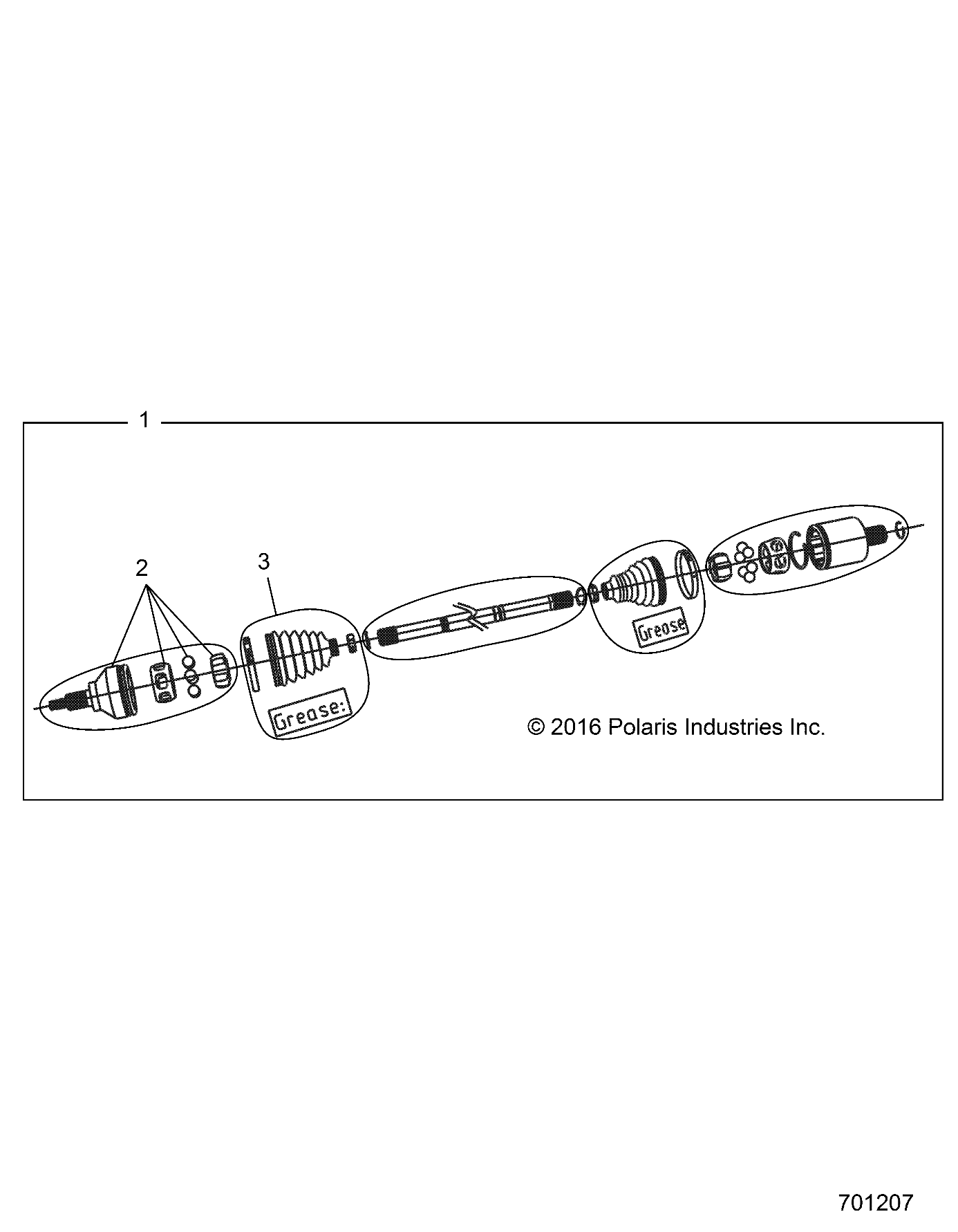 DRIVE TRAIN, HALF SHAFT, FRONT - Z17VDE99FM/S99FM/CM (701207)