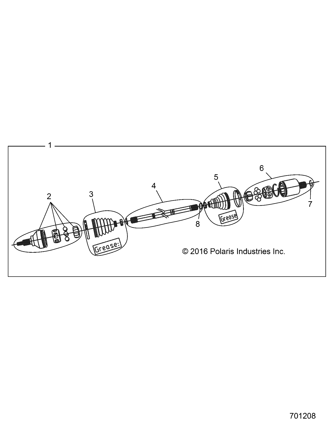 DRIVE TRAIN, FRONT HALF SHAFT - Z23NAK99A/99B (701208)