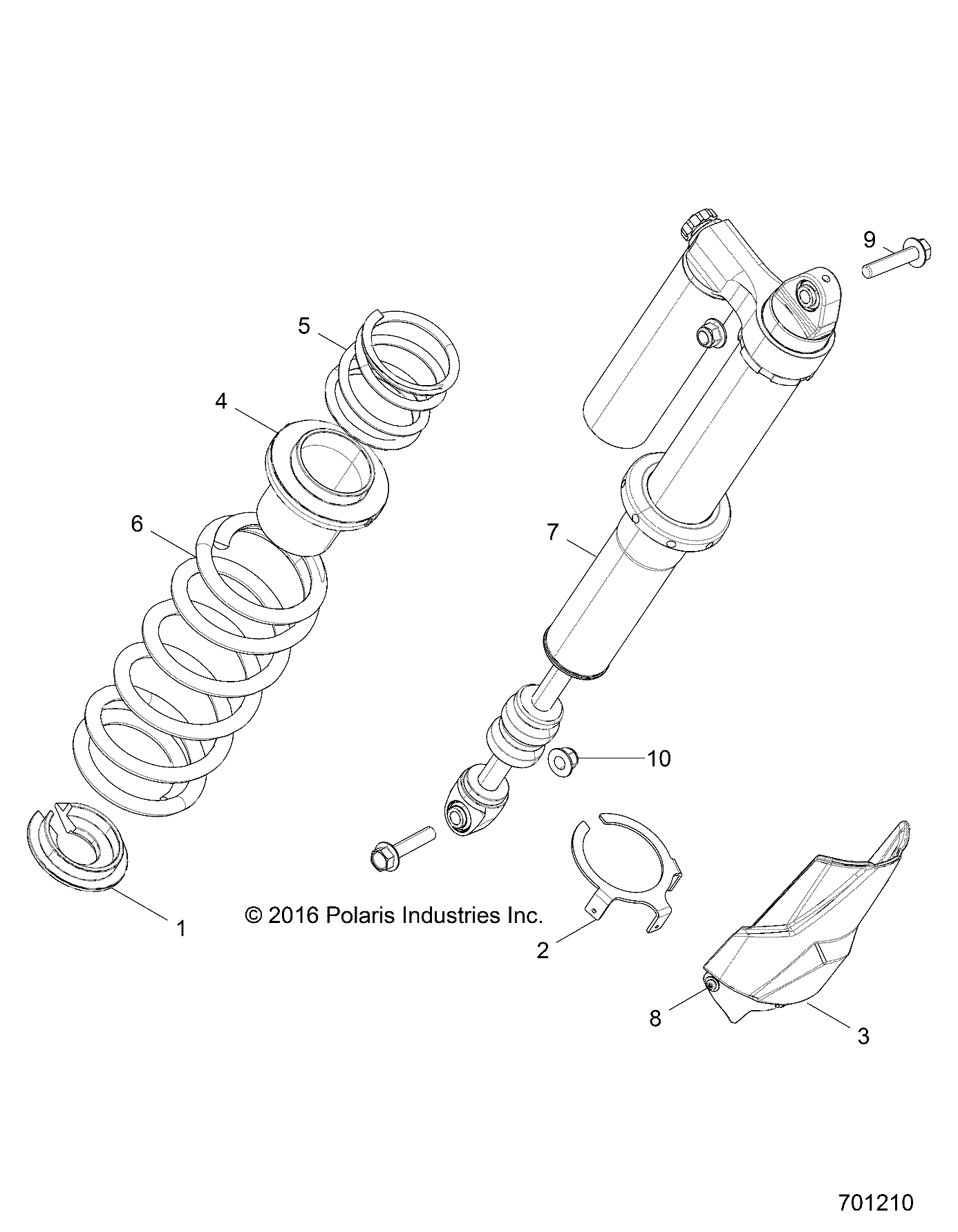 SUSPENSION, REAR SHOCK MOUNTING - Z19VDE99NK (701210)