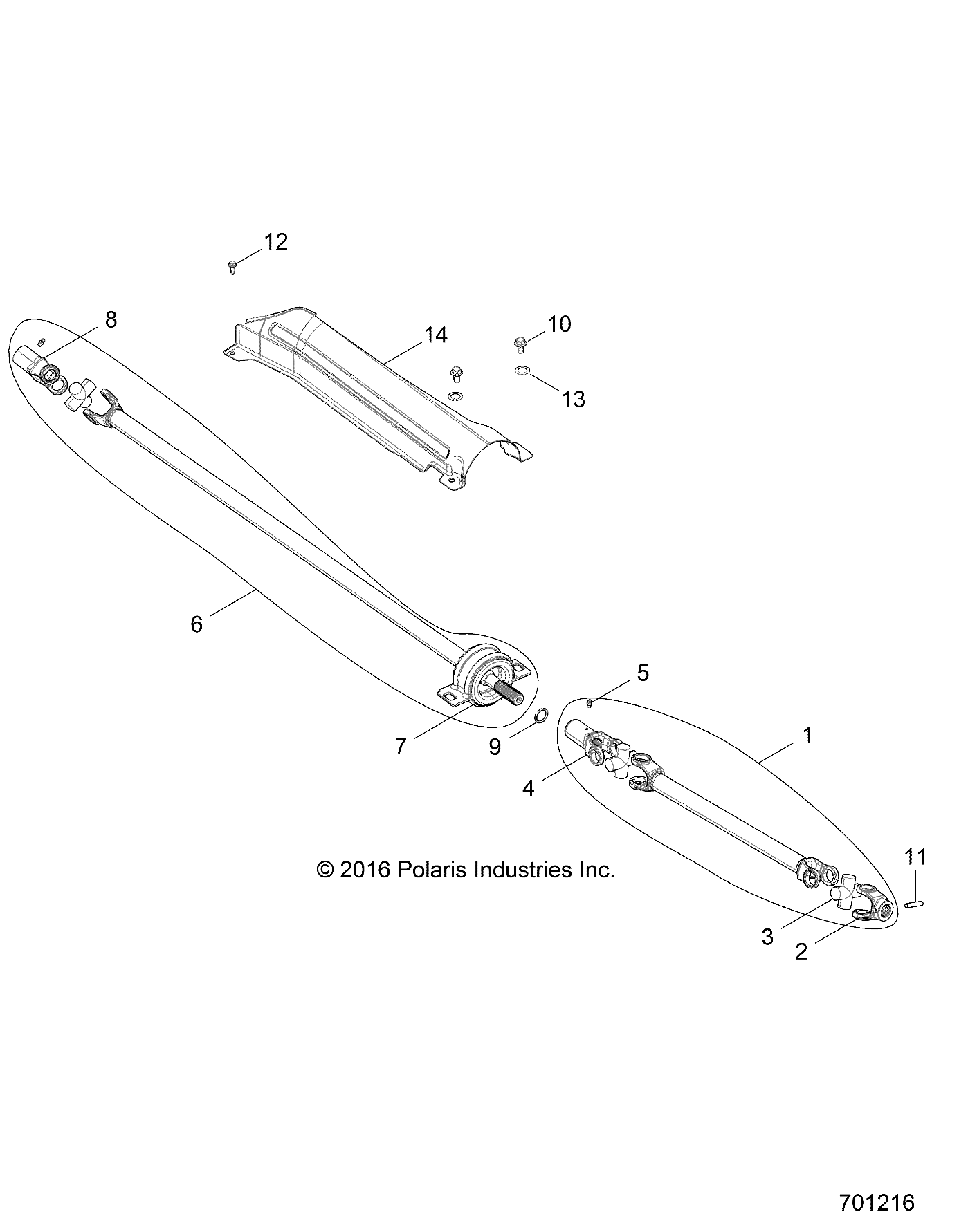 DRIVE TRAIN, PROP SHAFT - Z17VFE99AM/AW/LW/AP/M99AB (701216)