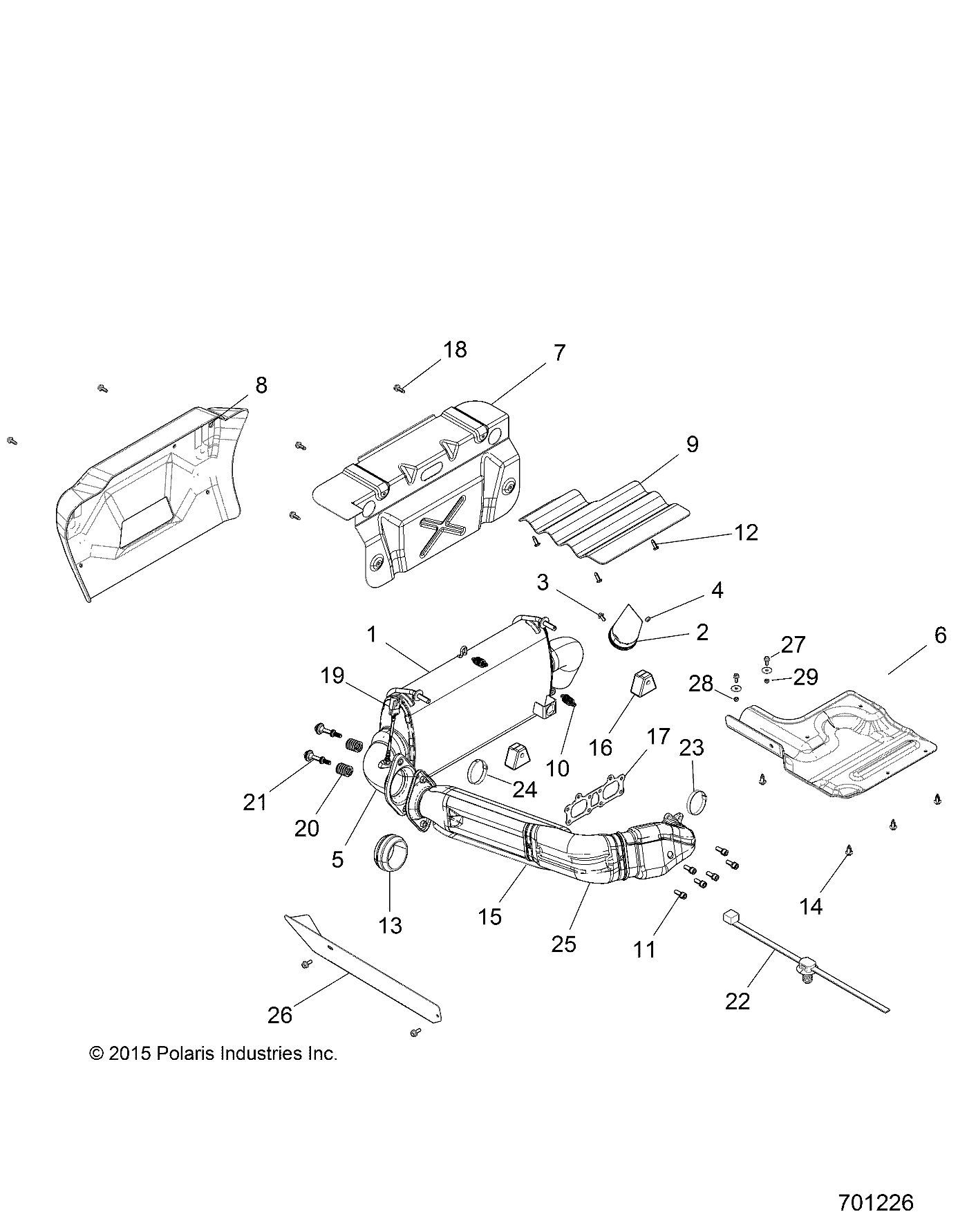 ENGINE, EXHAUST SYSTEM - Z16VFE99AF/AS/AM/M99AM (701226)