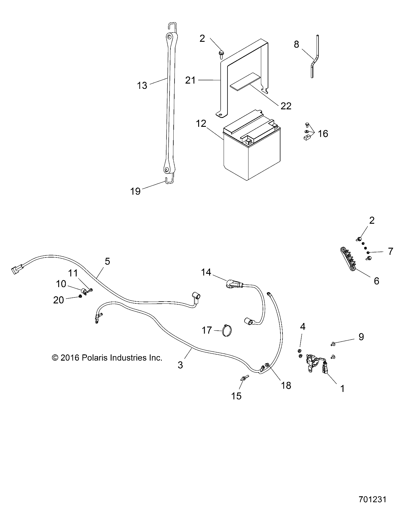 ELECTRICAL, BATTERY - R21M4A57B1/B9/EBX (701231)