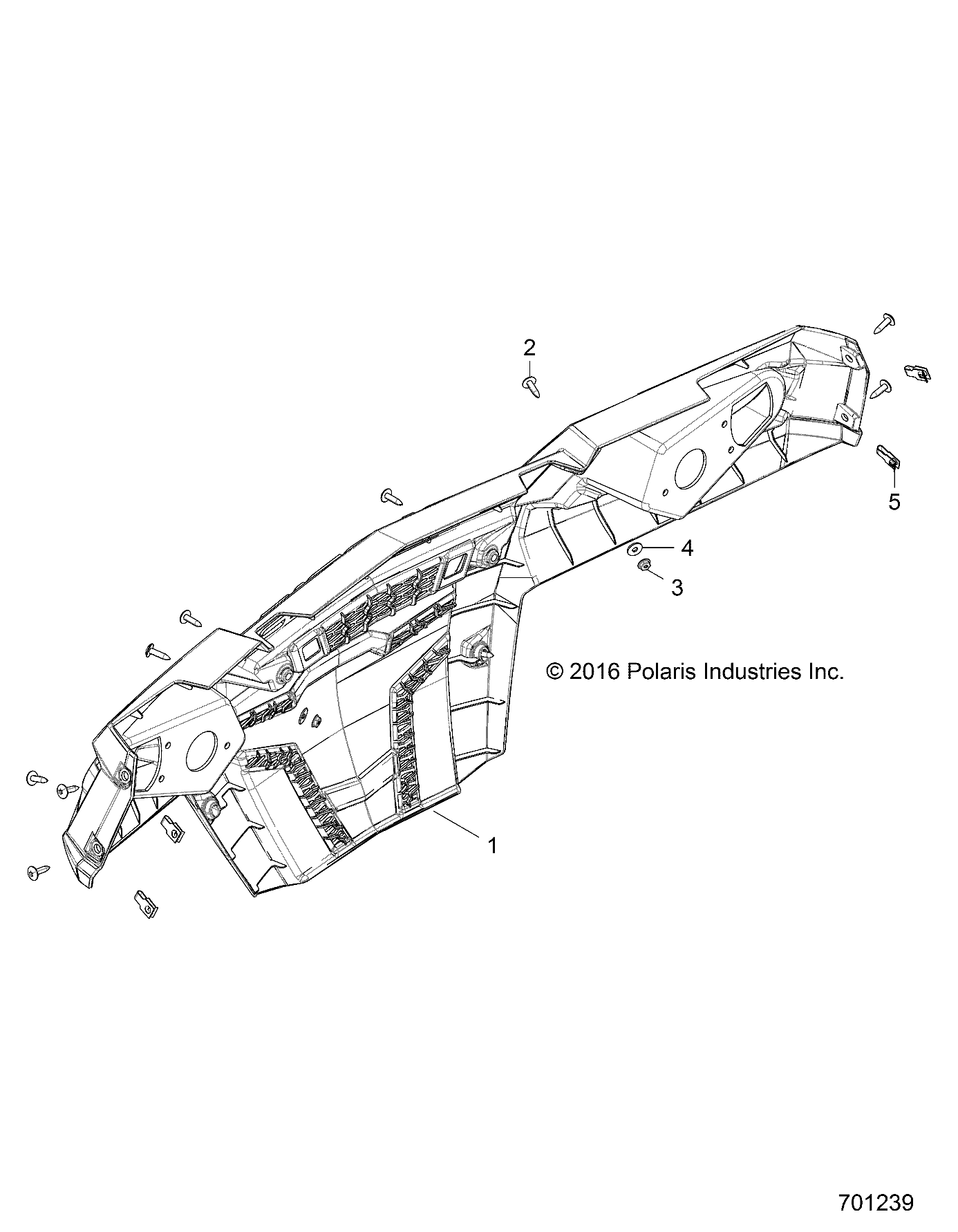 BODY, REAR BUMPER - Z18VHA57F2 (701239)