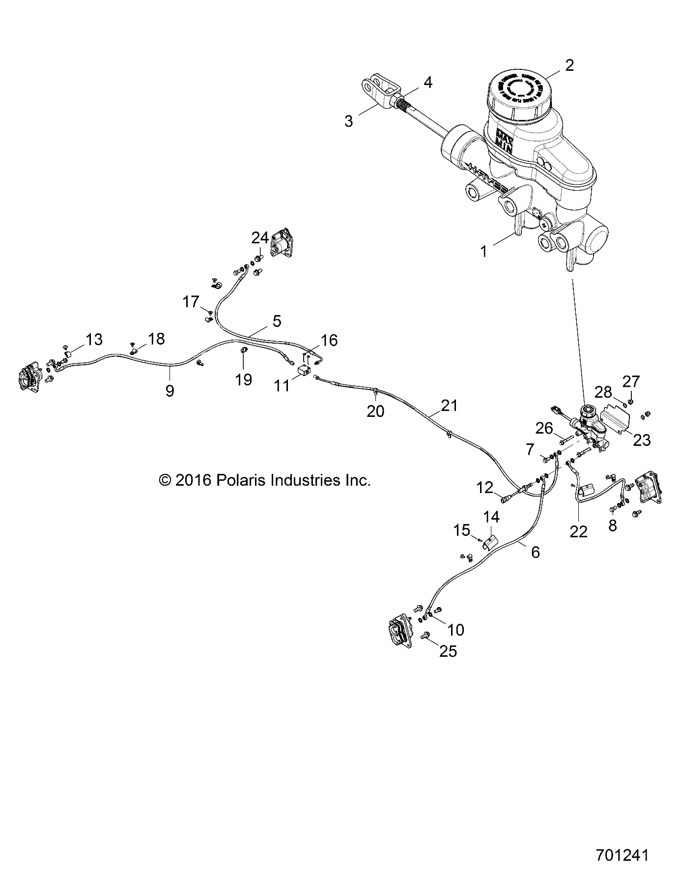 BRAKES, BRAKE LINES AND MASTER CYLINDER - Z17VHA57FJ (701241)