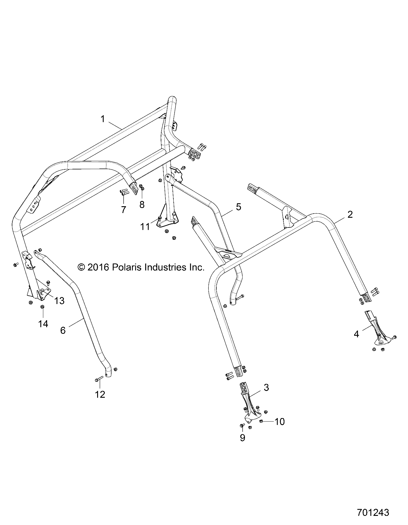 CHASSIS, CAB FRAME - Z19VHA57F2 (701243)