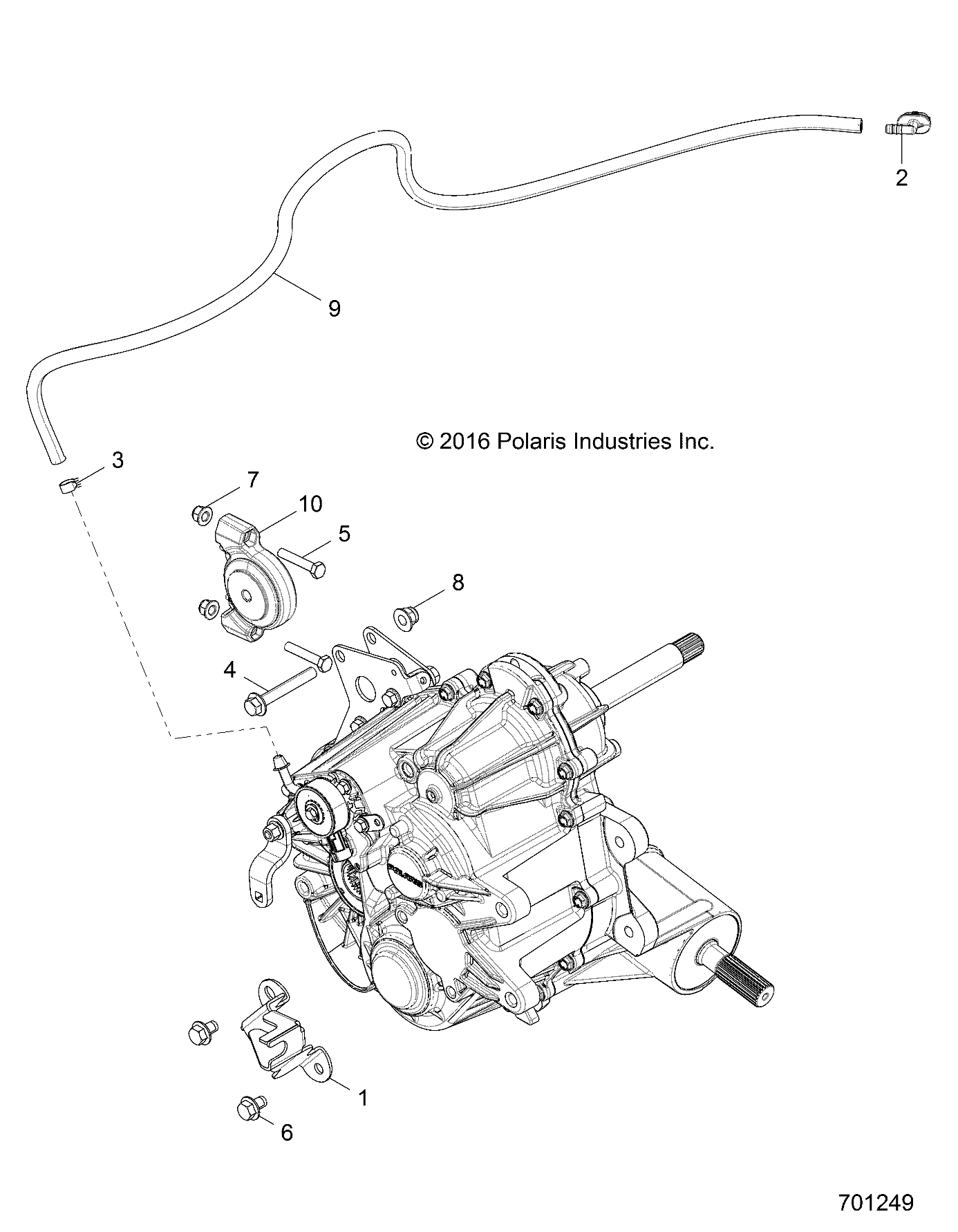 DRIVE TRAIN, MAIN GEARCASE MOUNTIN - Z17VJE57AR (701249)