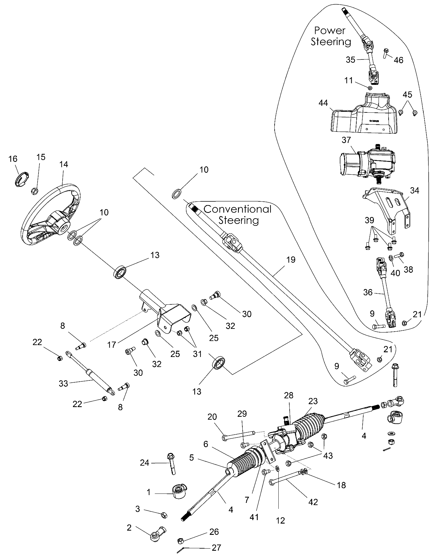 STEERING, STEERING ASM. - Z17VHA57A2/E57AU (701273)