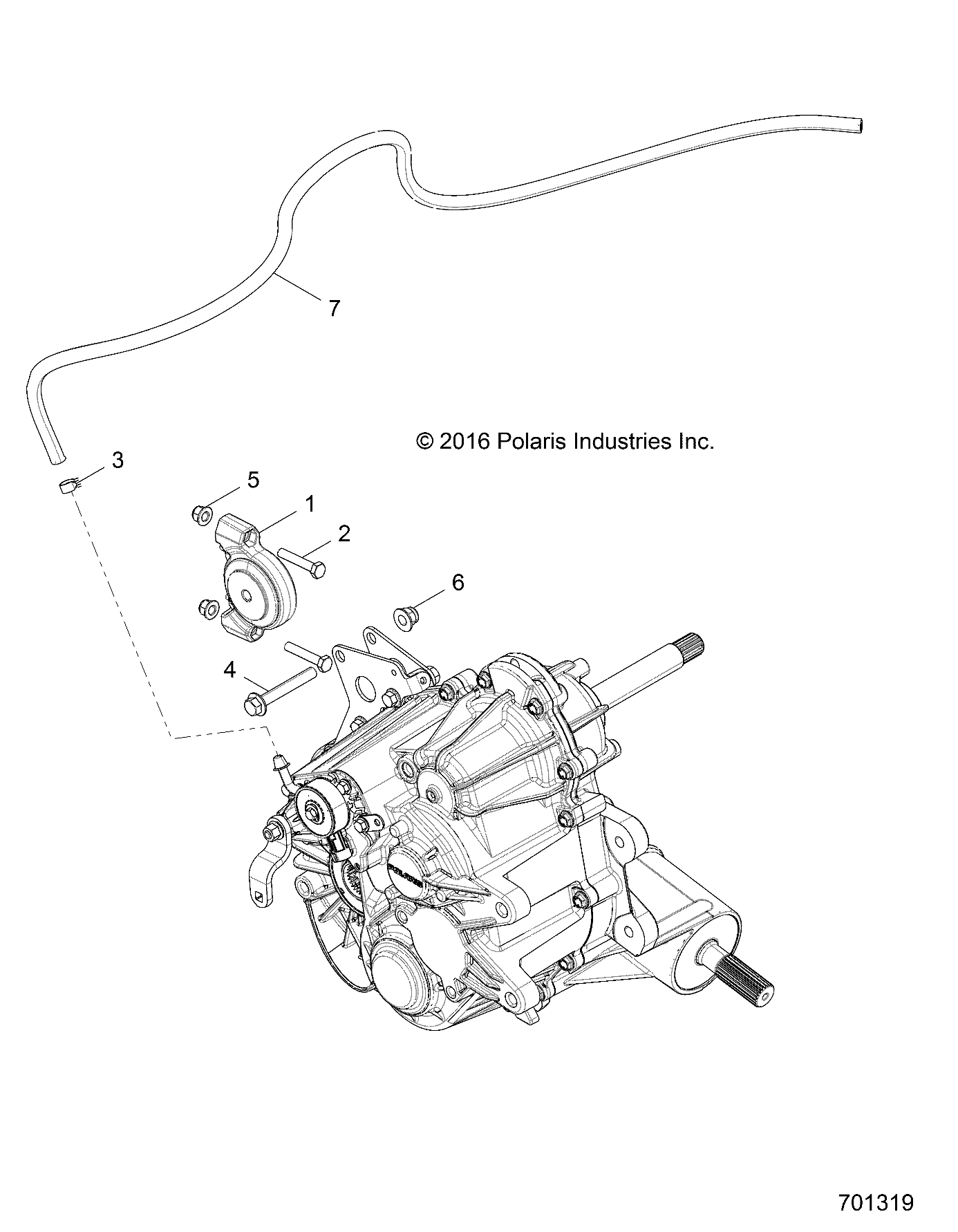 DRIVE TRAIN, MAIN GEARCASE MOUNTIN - Z17VHA57FJ (701319)