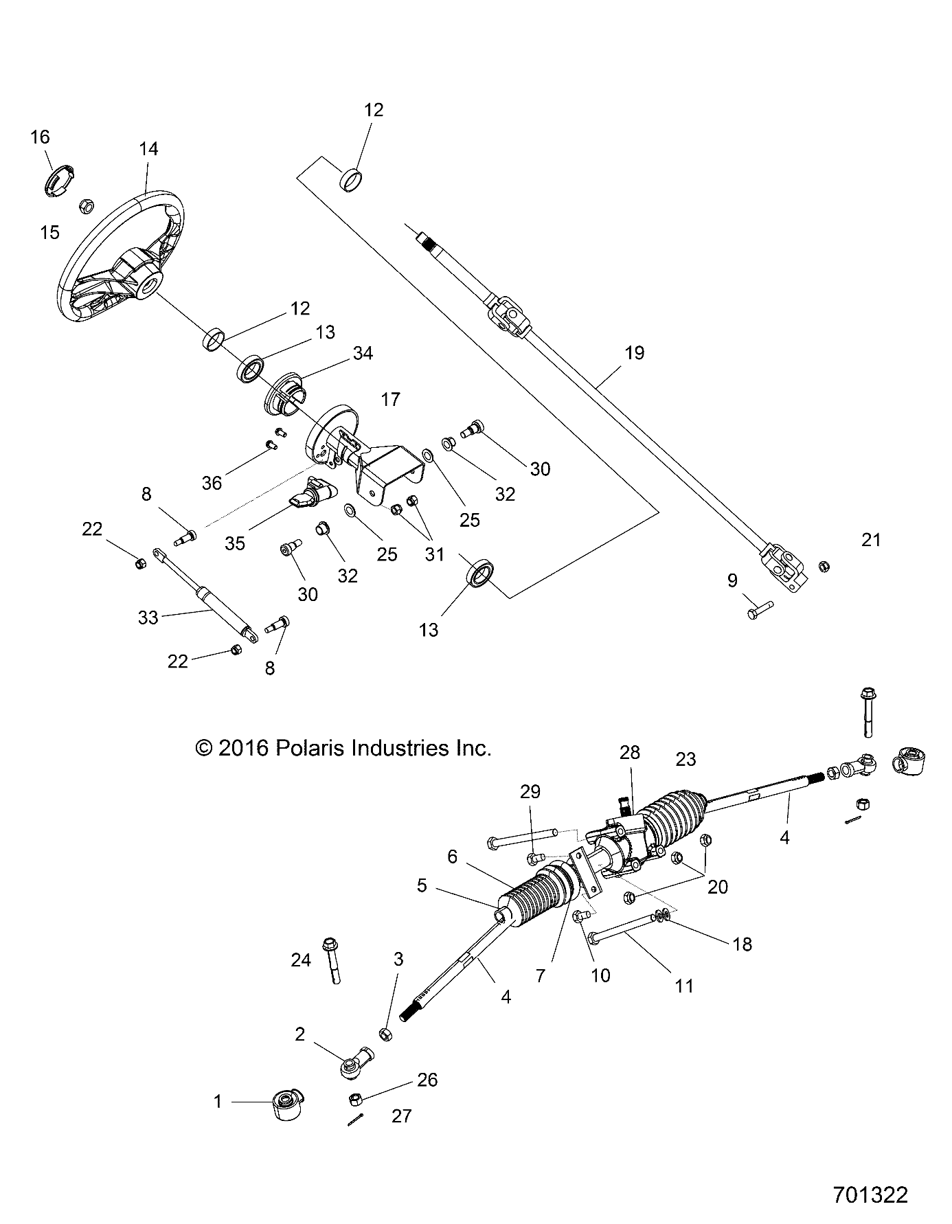 STEERING, STEERING ASM. - Z16VHA57FJ (701322)