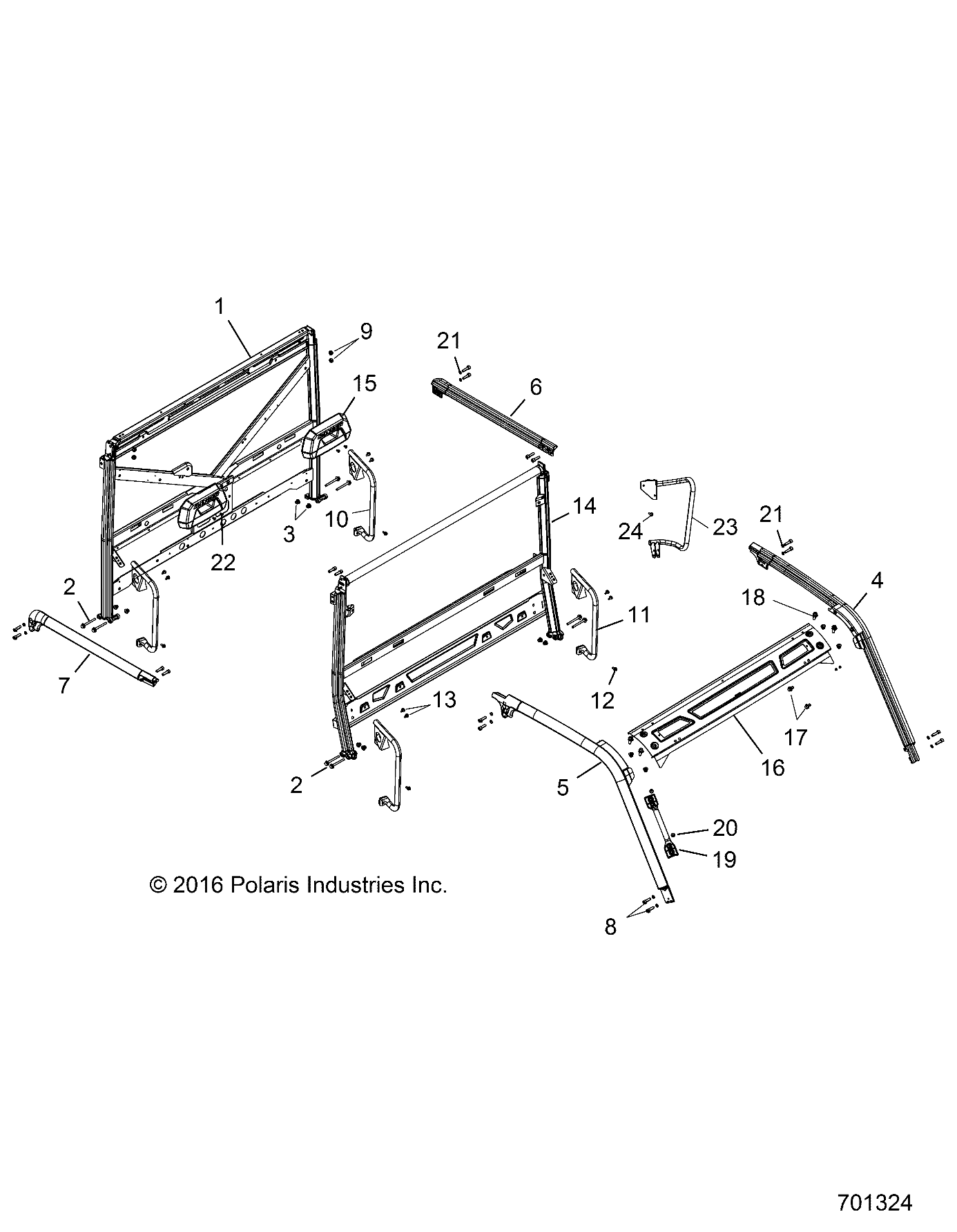 CHASSIS, CAB FRAME - R17RV_99 ALL OPTIONS (701324)