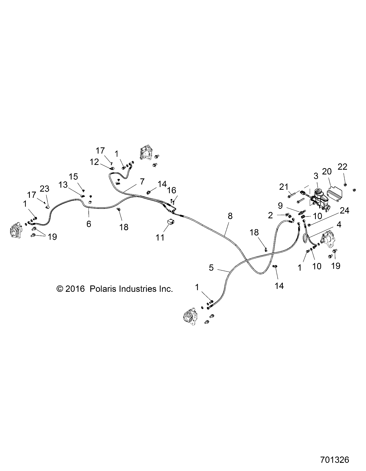 BRAKES, BRAKE LINES and MASTER CYLINDER - R18RNA57B1/B9/EBV (701326)