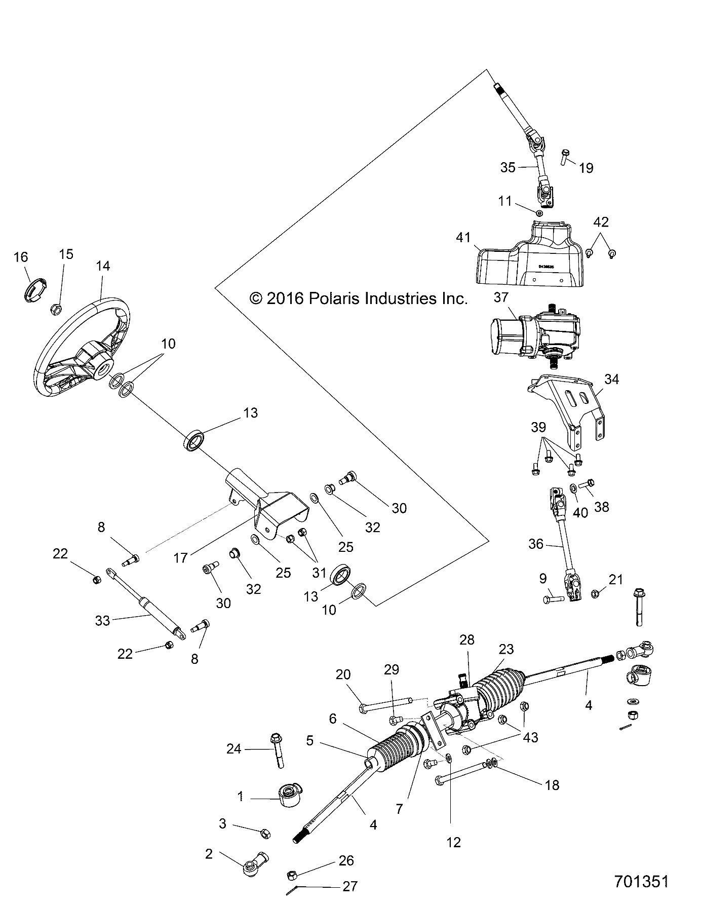 STEERING, STEERING ASM. - Z17VJE57AR (701351)