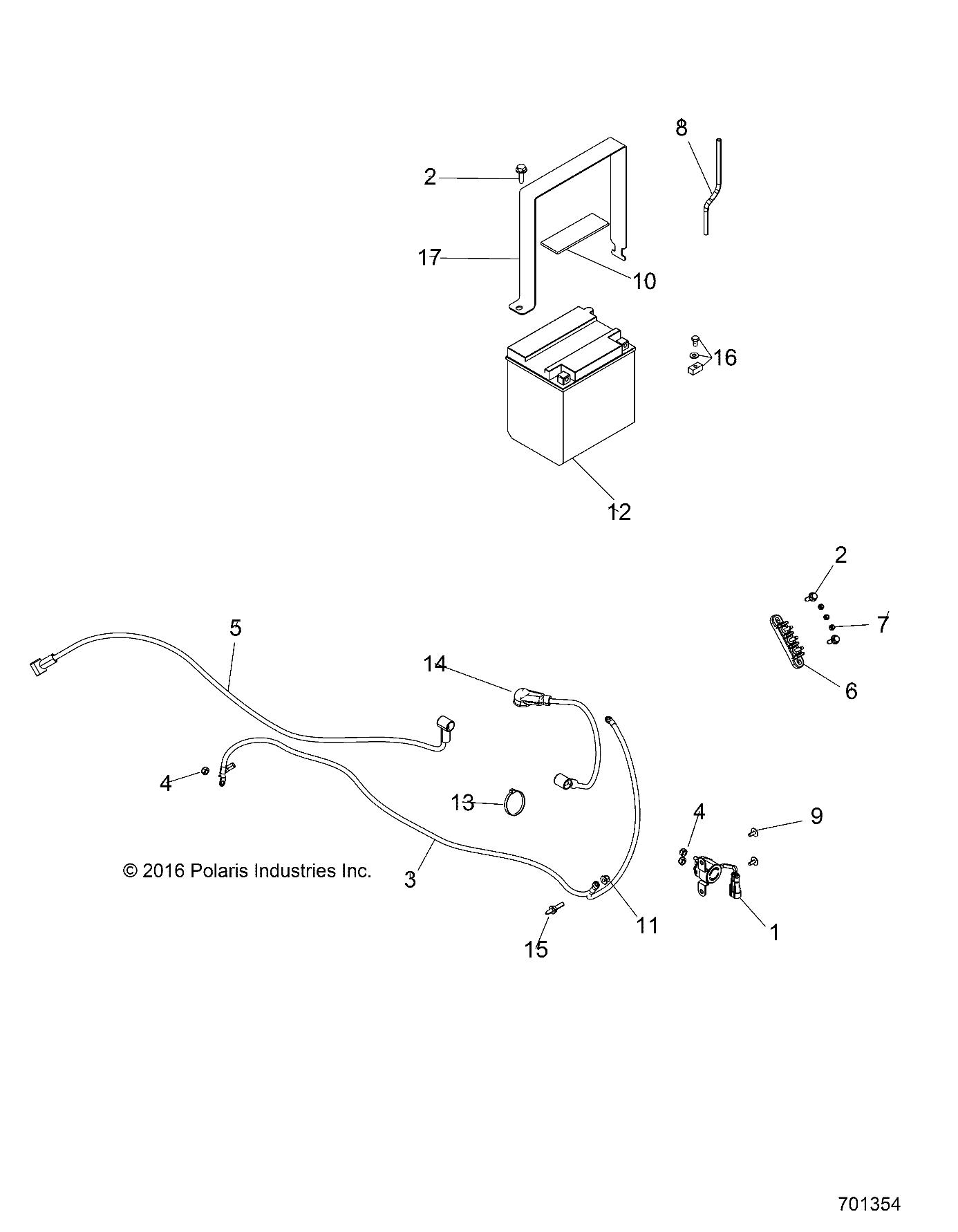 ELECTRICAL, BATTERY - R17RMH57A4 (701354)