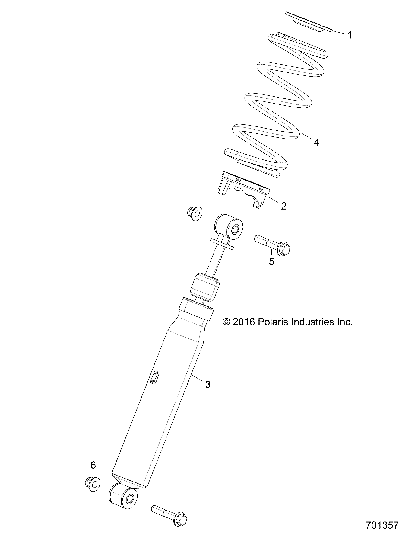 SUSPENSION, FRONT SHOCK MOUNTING - Z17VJE57AR (701357)